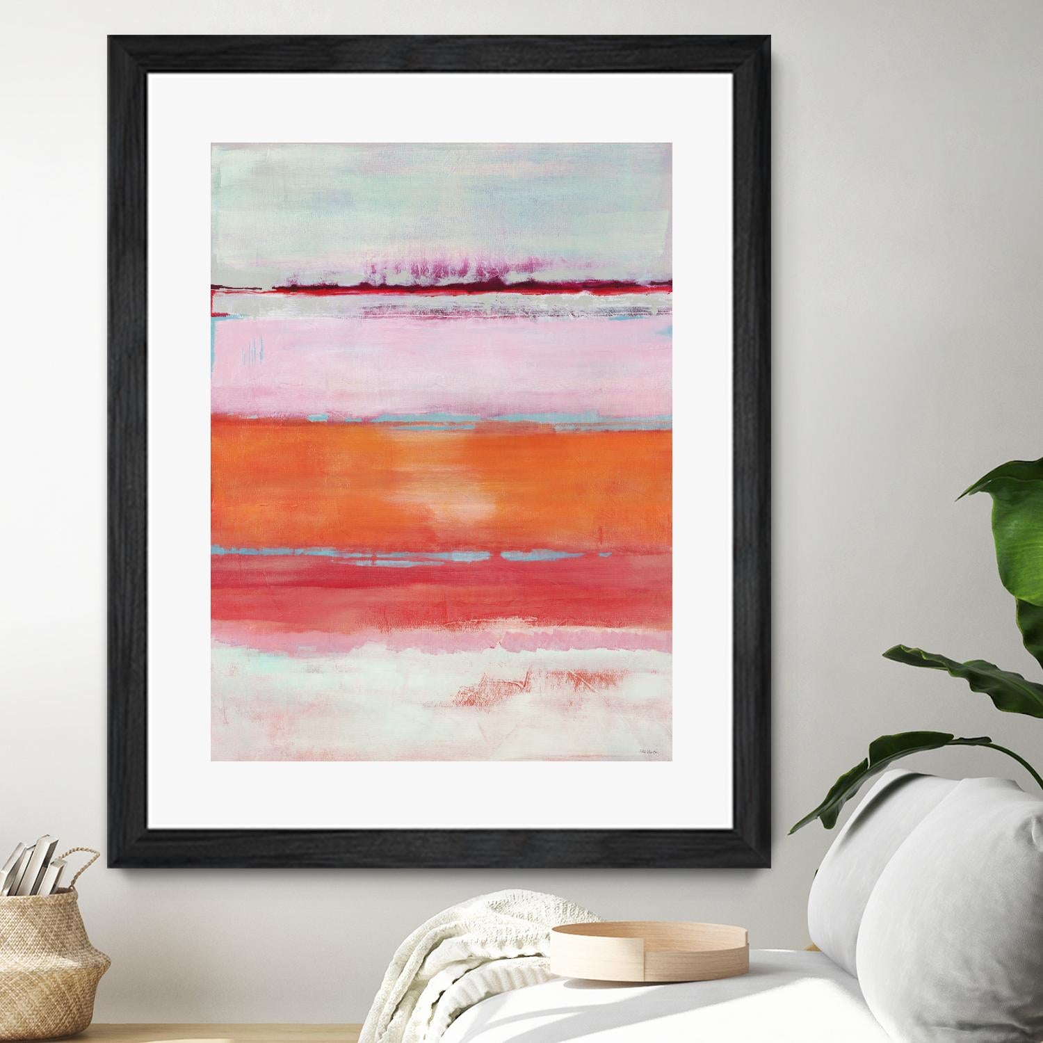 Persimmon Jump by Jill Martin on GIANT ART - orange abstract