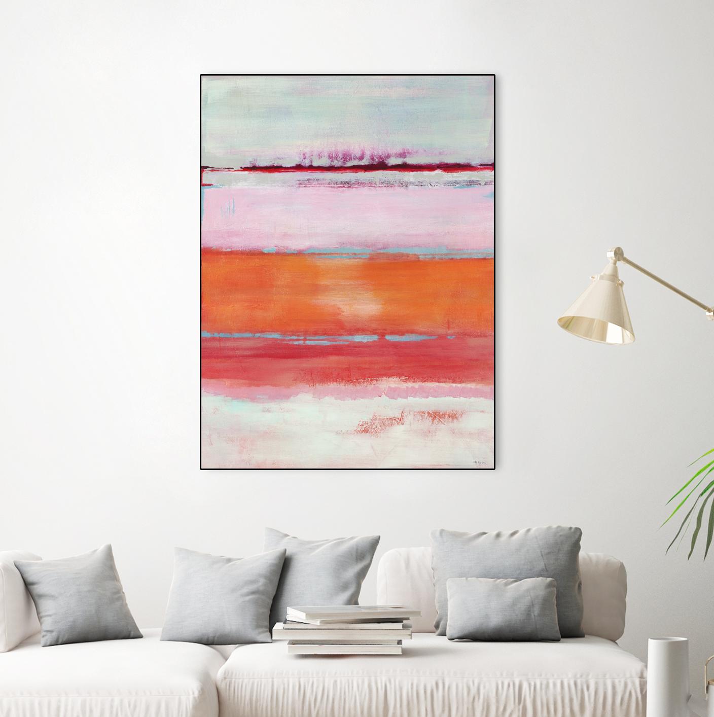 Persimmon Jump by Jill Martin on GIANT ART - orange abstract