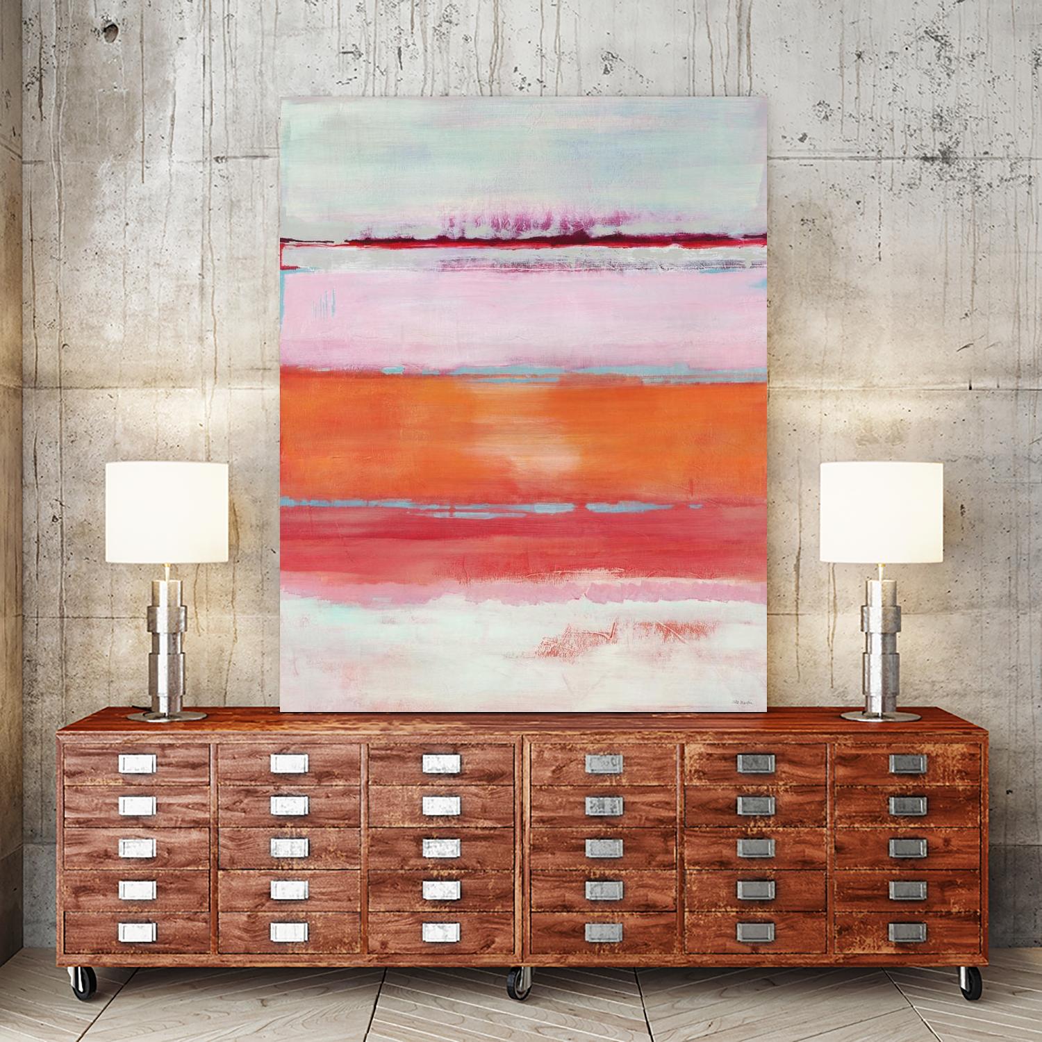 Persimmon Jump by Jill Martin on GIANT ART - orange abstract