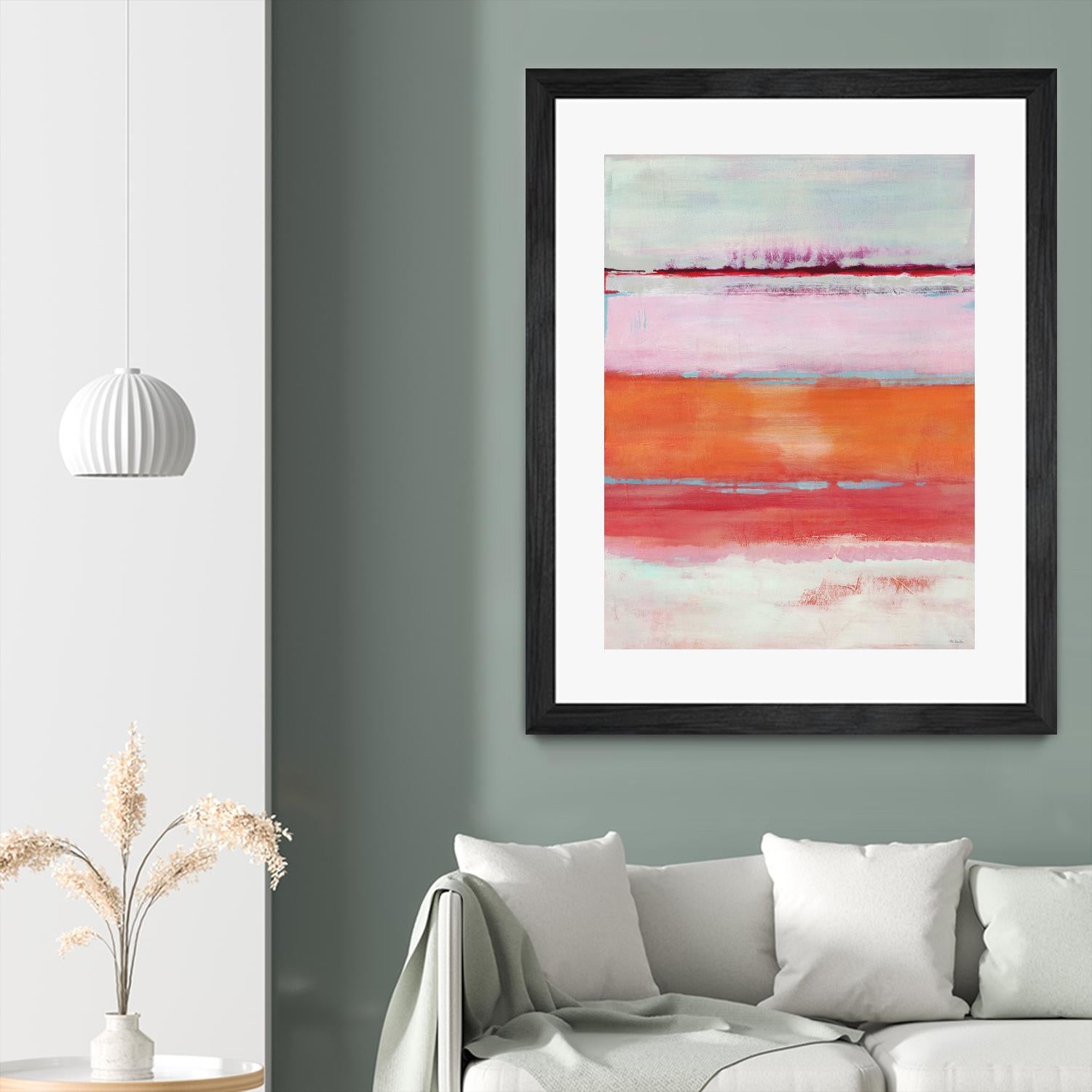 Persimmon Jump by Jill Martin on GIANT ART - orange abstract