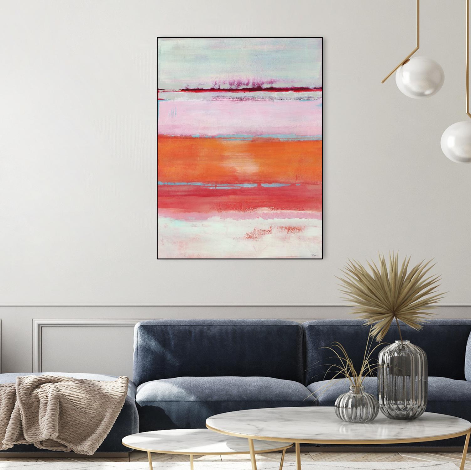 Persimmon Jump by Jill Martin on GIANT ART - orange abstract