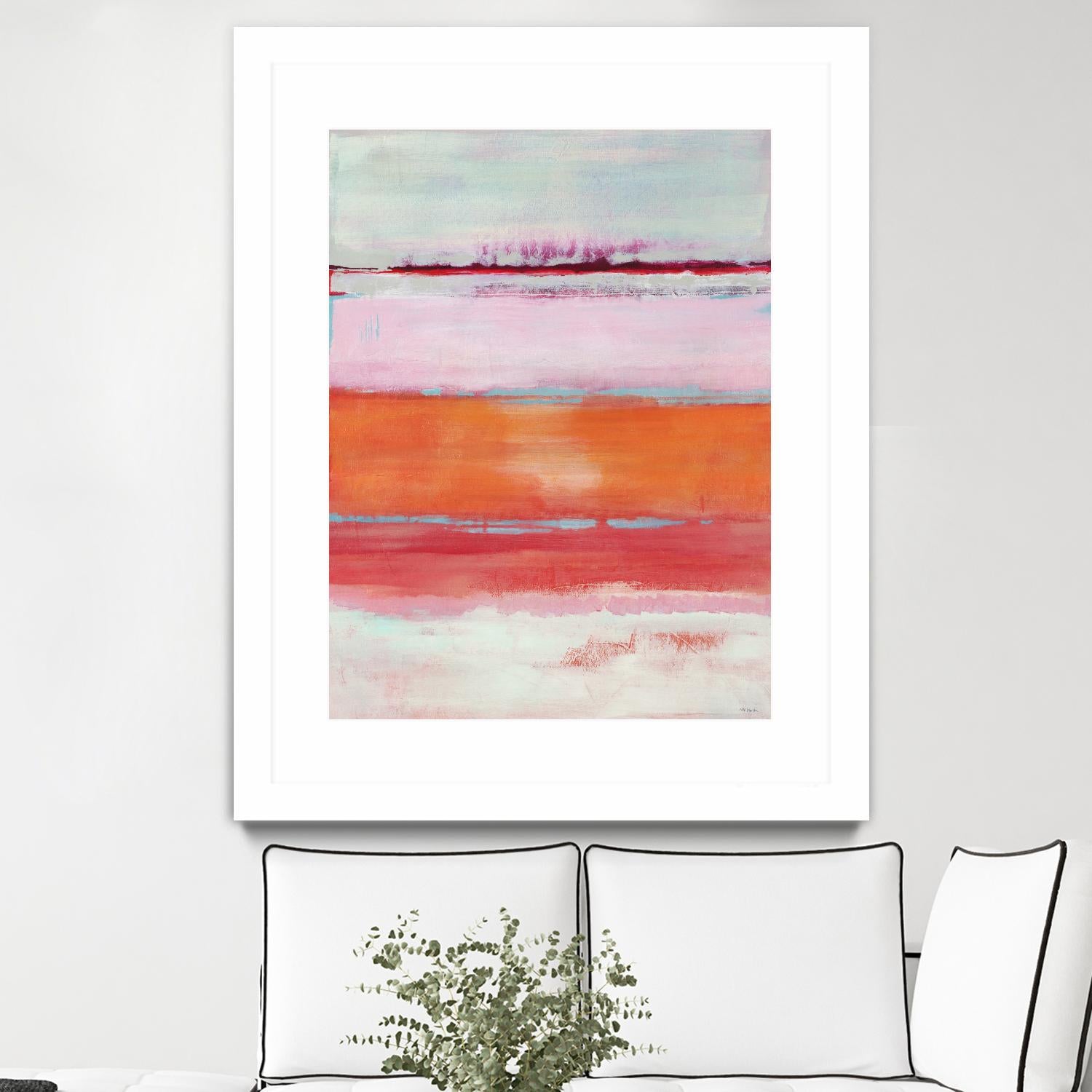 Persimmon Jump by Jill Martin on GIANT ART - orange abstract