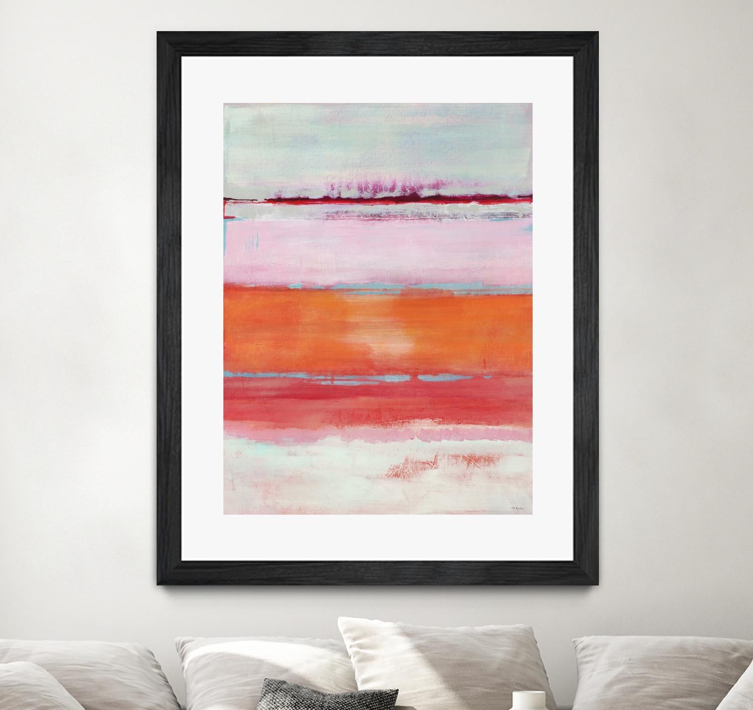 Persimmon Jump by Jill Martin on GIANT ART - orange abstract