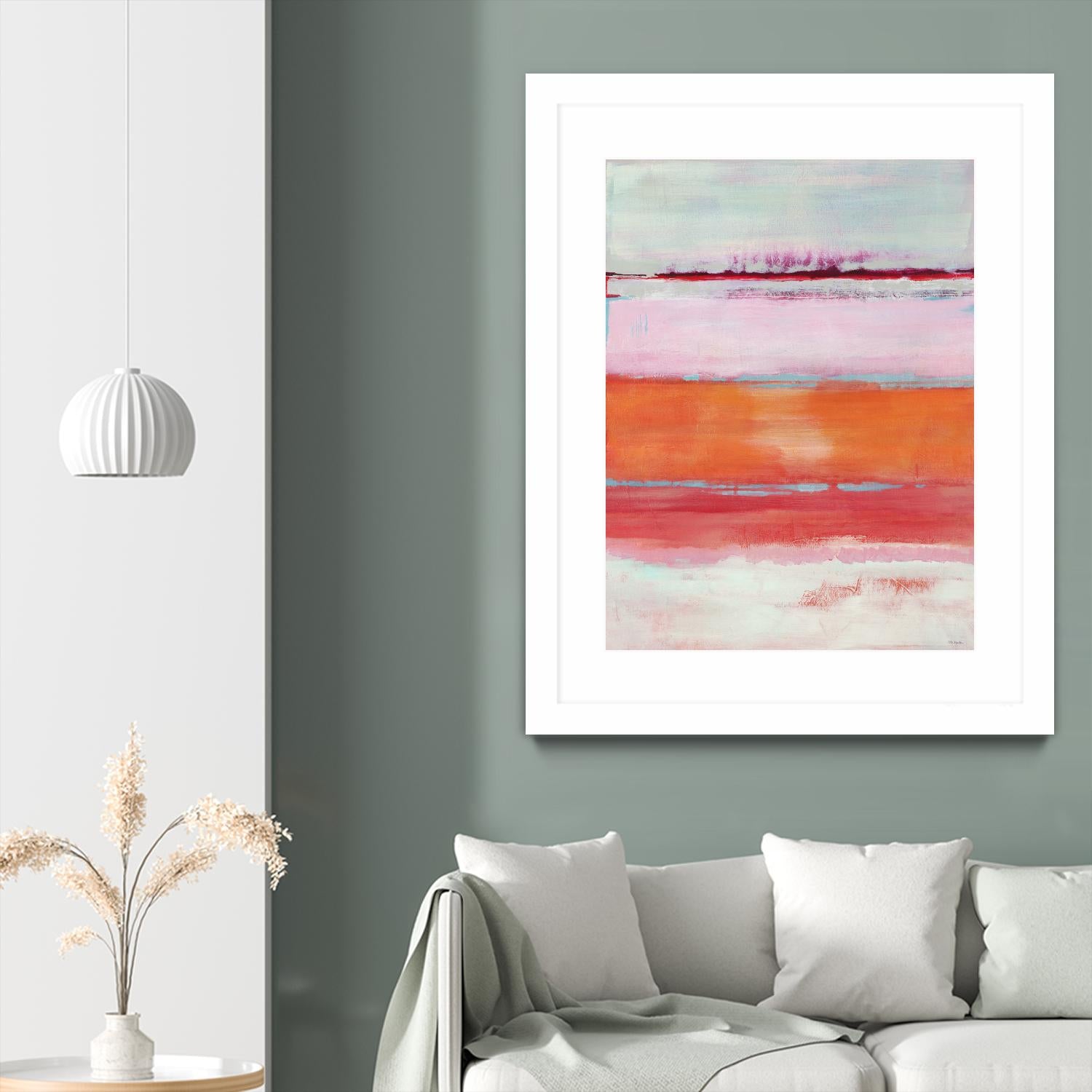 Persimmon Jump by Jill Martin on GIANT ART - orange abstract