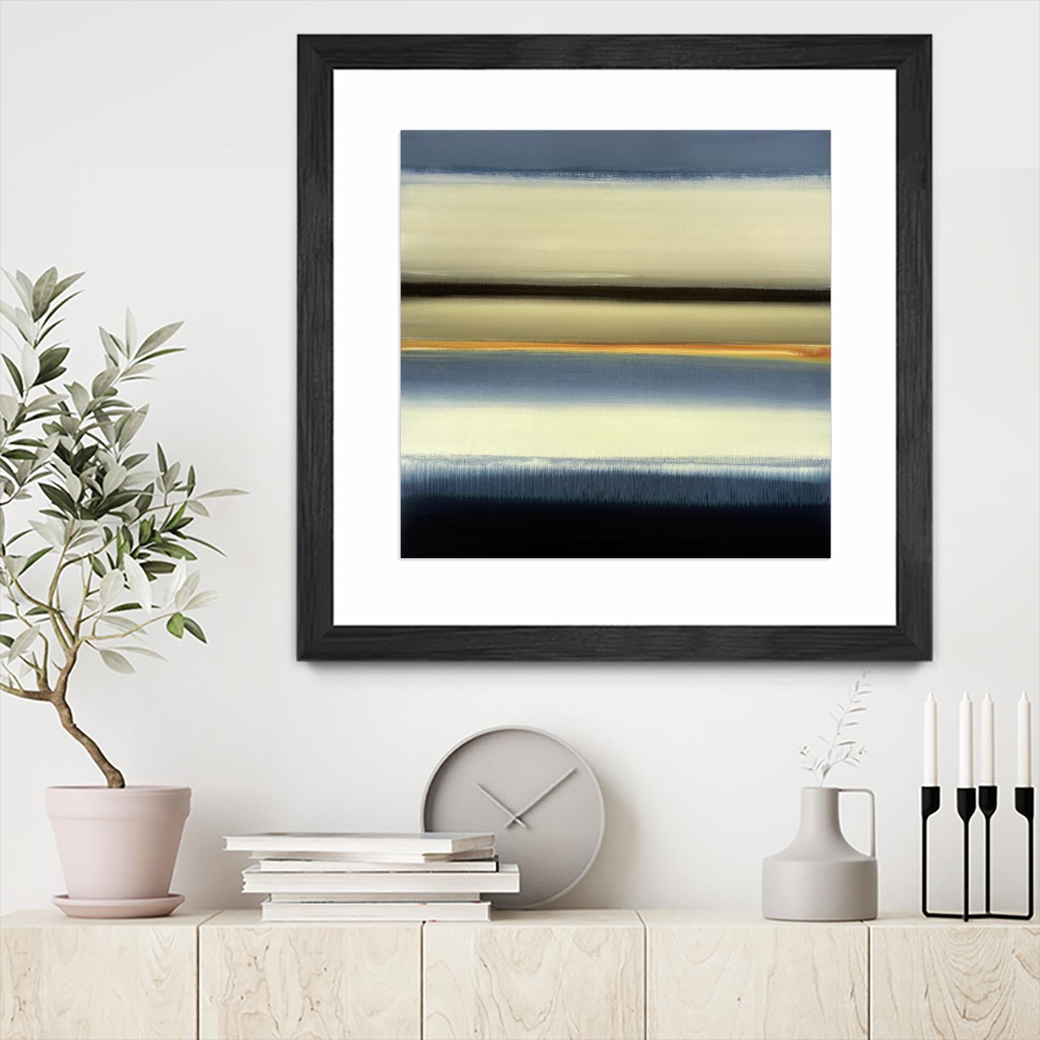 Remembering When by Lisa Ridgers on GIANT ART - beige abstract