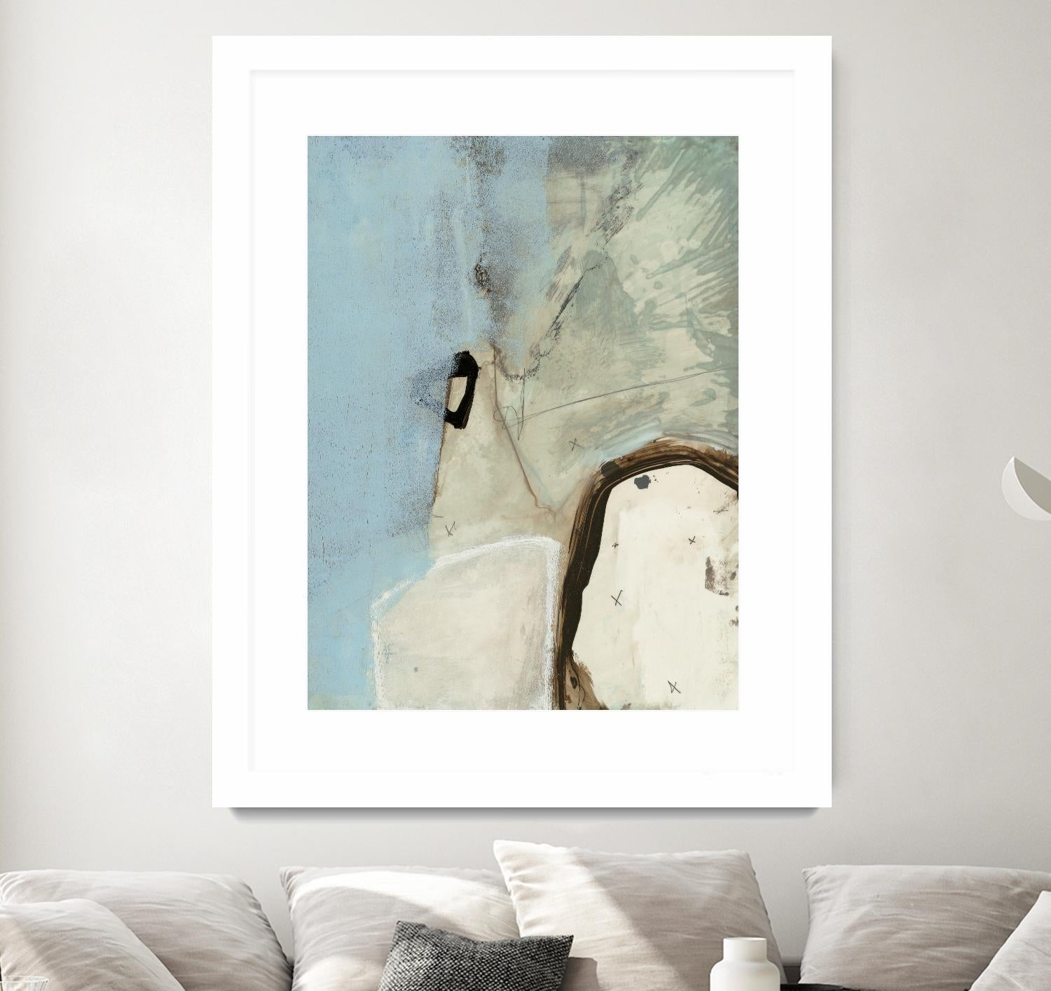 Abstracted Series VIII by Lisa Ridgers on GIANT ART - beige abstract