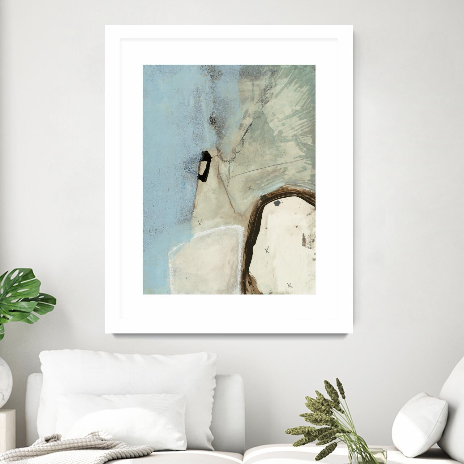 Abstracted Series VIII by Lisa Ridgers on GIANT ART - beige abstract