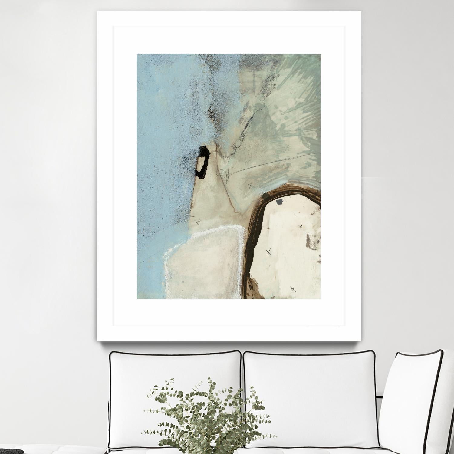 Abstracted Series VIII by Lisa Ridgers on GIANT ART - beige abstract