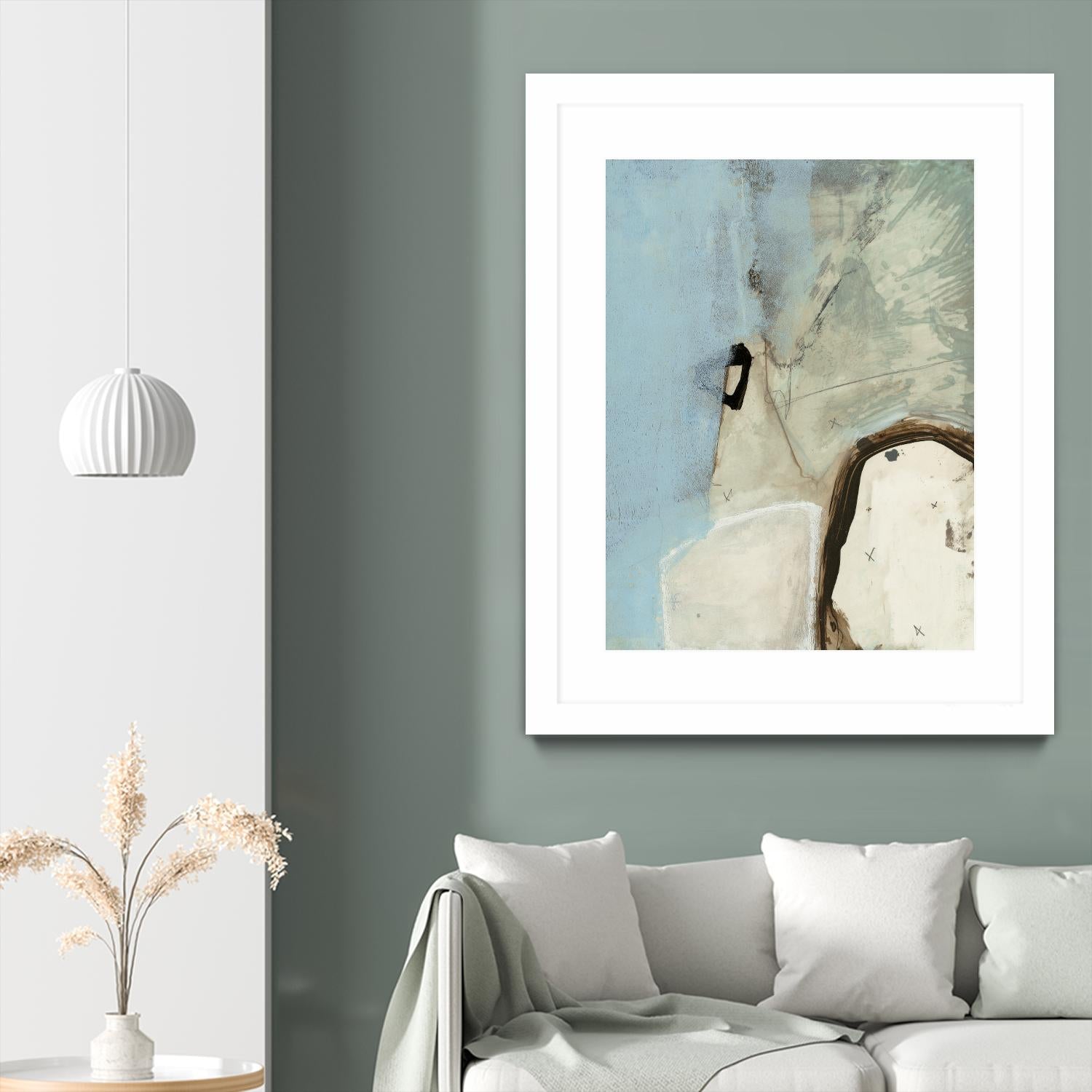 Abstracted Series VIII by Lisa Ridgers on GIANT ART - beige abstract