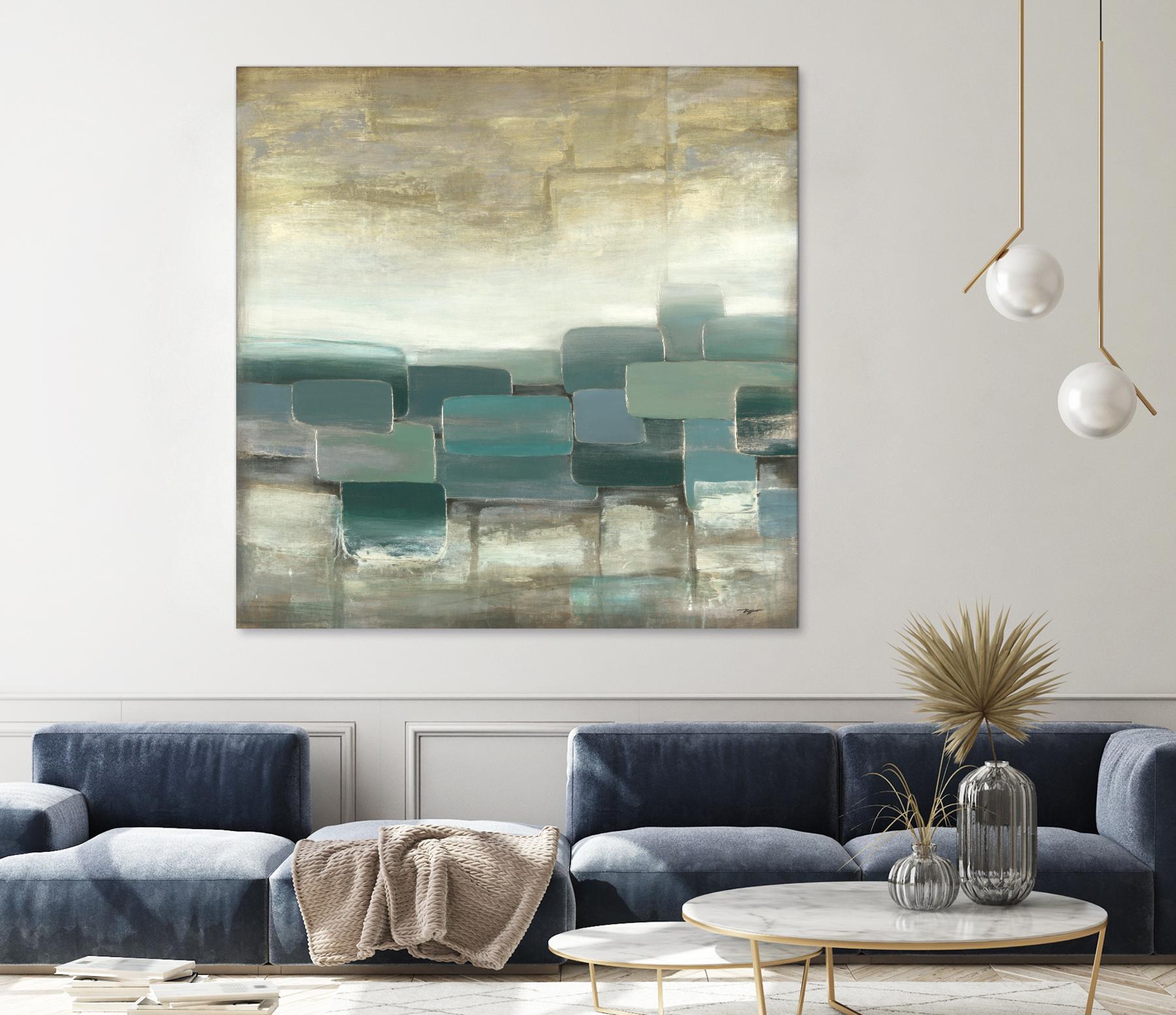 Bosque Verde by Pablo Rojero on GIANT ART - blues, neutrals abstract