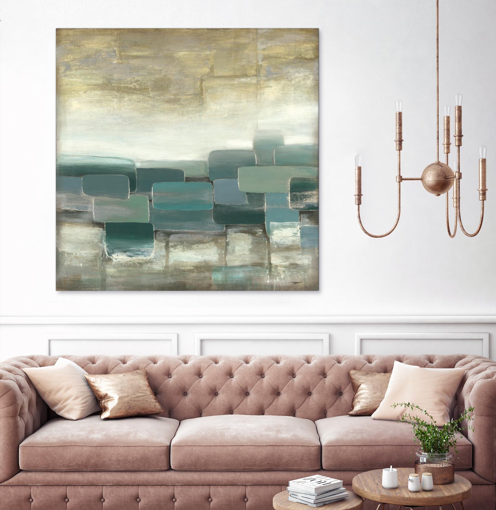 Bosque Verde by Pablo Rojero on GIANT ART - blues, neutrals abstract