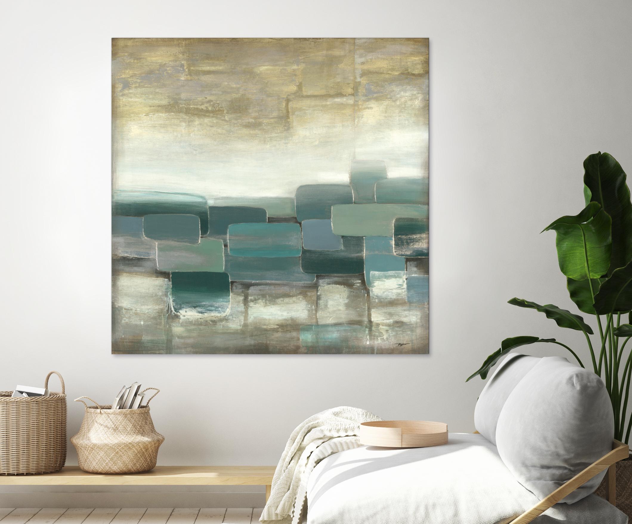 Bosque Verde by Pablo Rojero on GIANT ART - blues, neutrals abstract