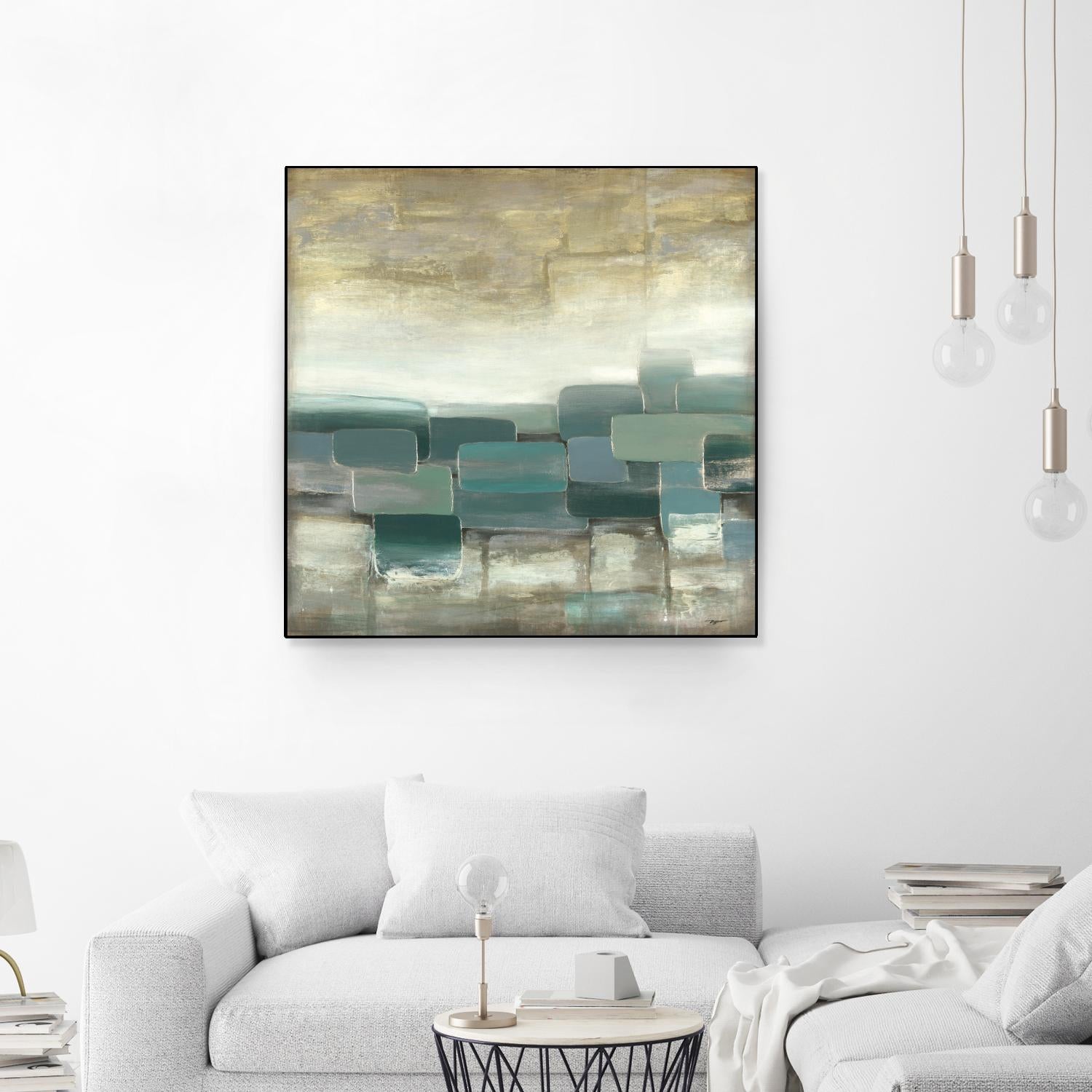 Bosque Verde by Pablo Rojero on GIANT ART - blues, neutrals abstract
