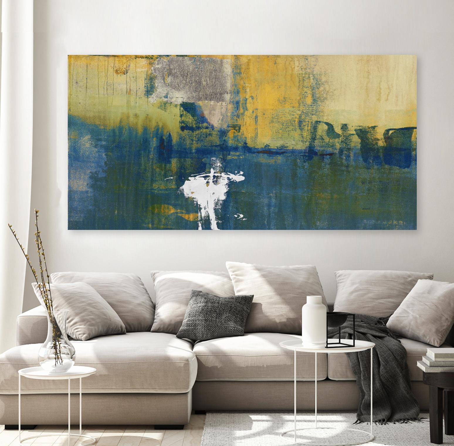 Echo II by Sarah Stockstill on GIANT ART - blue abstract