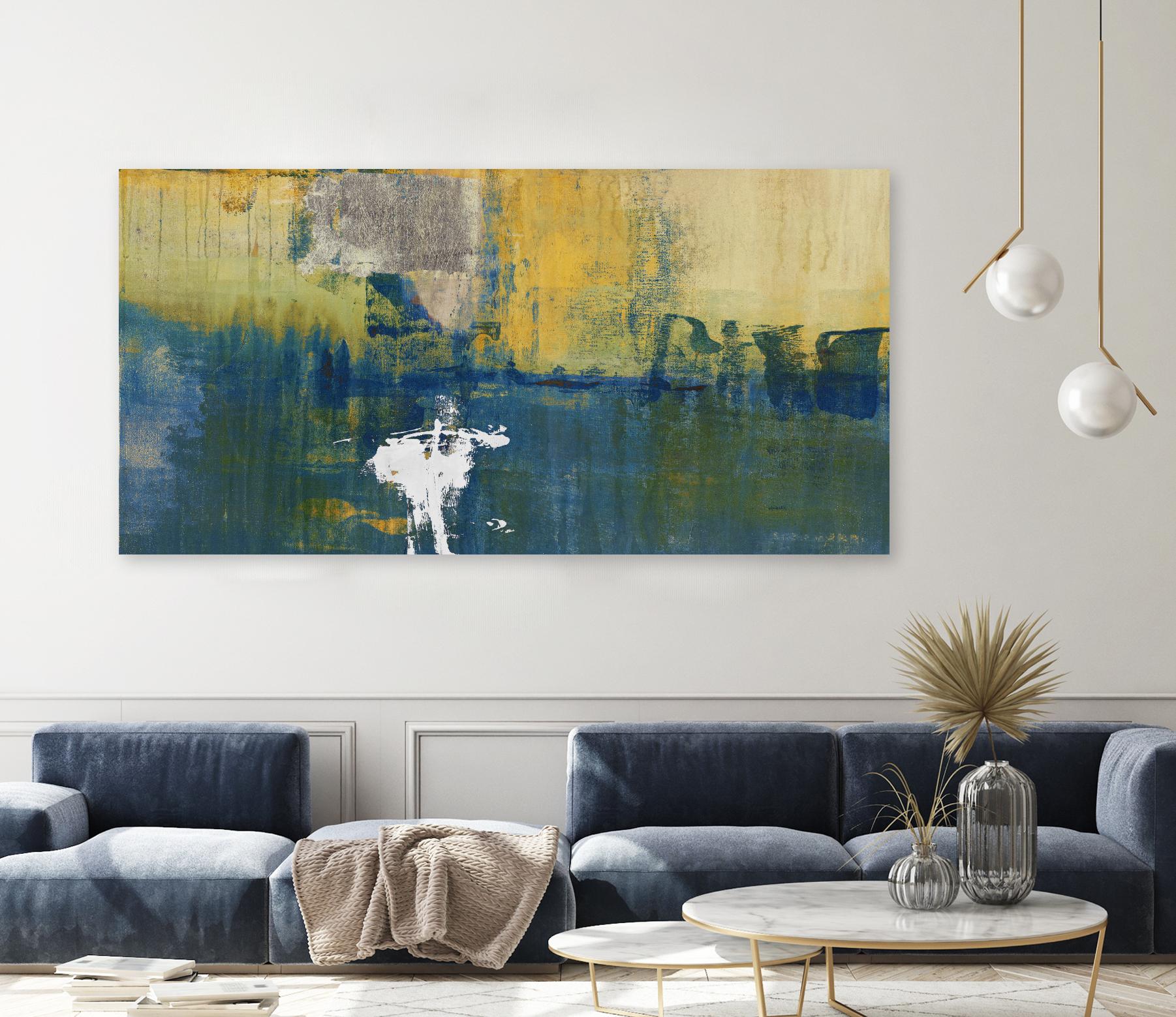 Echo II by Sarah Stockstill on GIANT ART - blue abstract