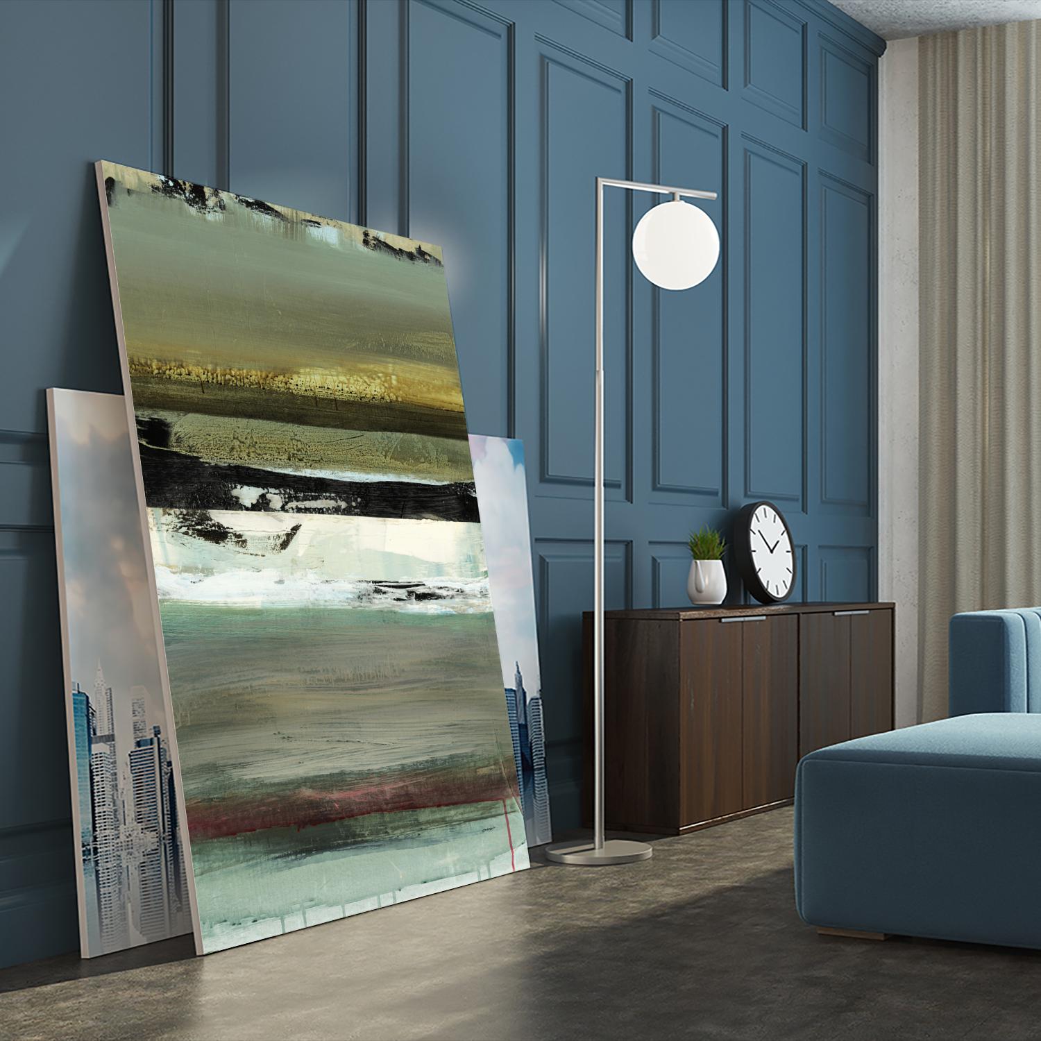 Air Vista I by Sarah Stockstill on GIANT ART - yellow abstract