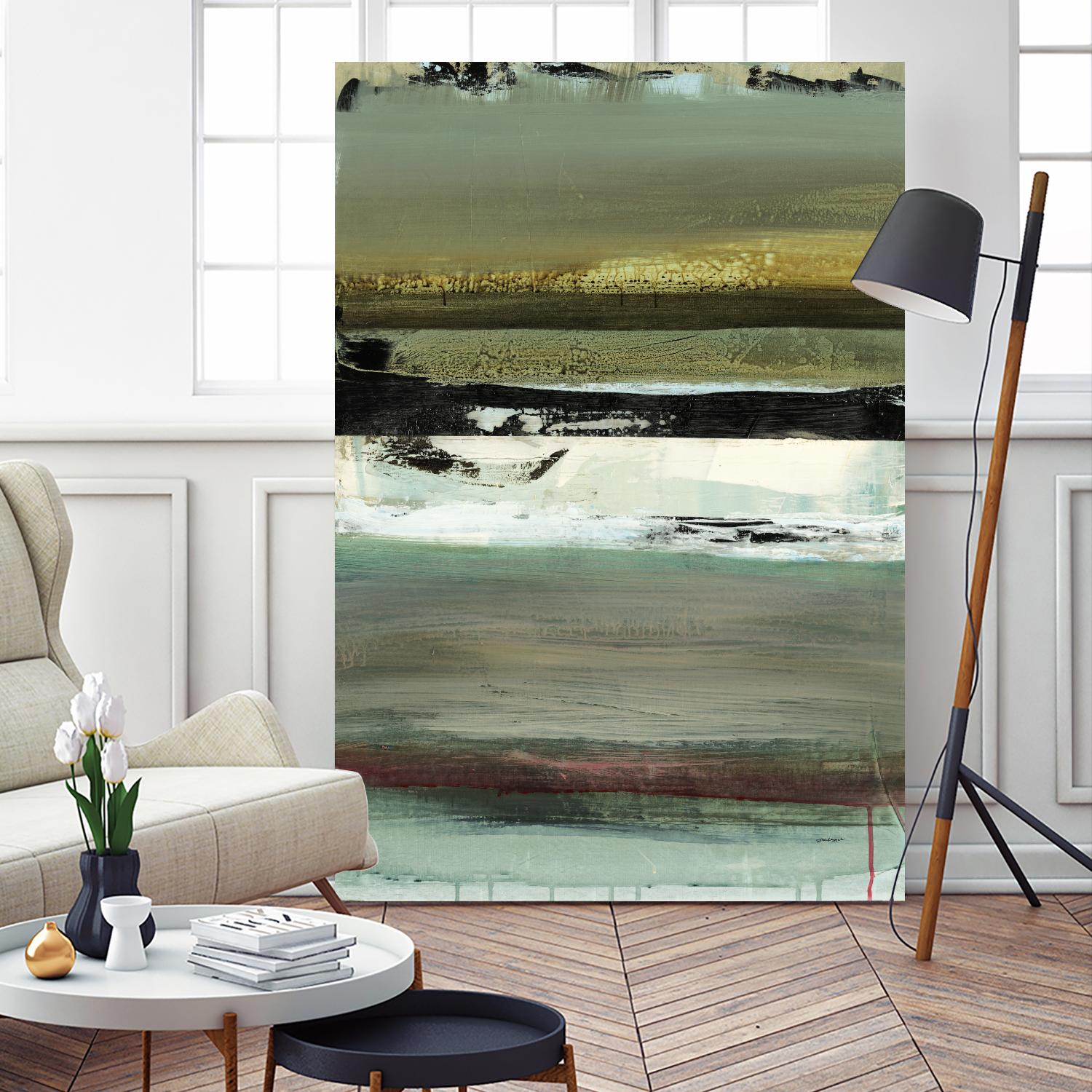 Air Vista I by Sarah Stockstill on GIANT ART - yellow abstract