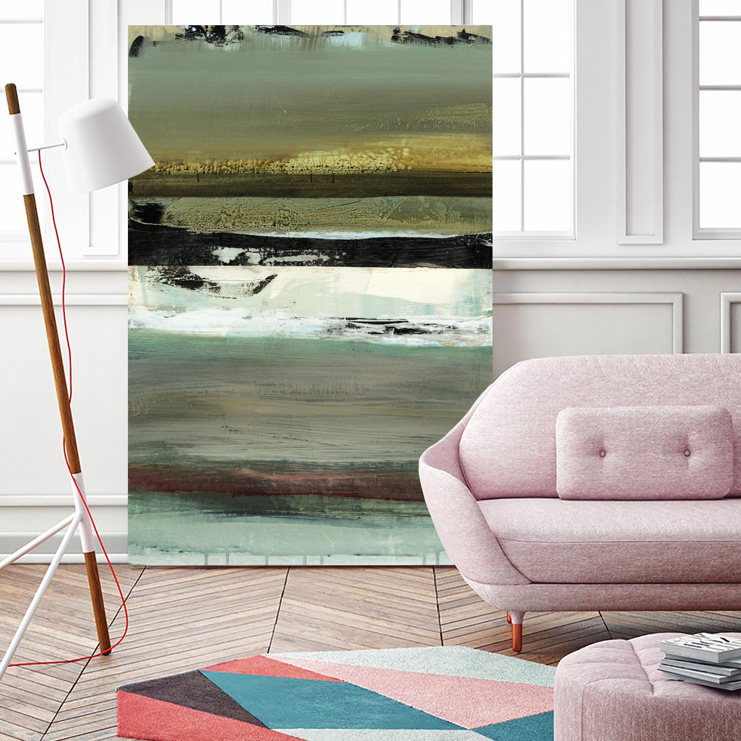 Air Vista I by Sarah Stockstill on GIANT ART - yellow abstract