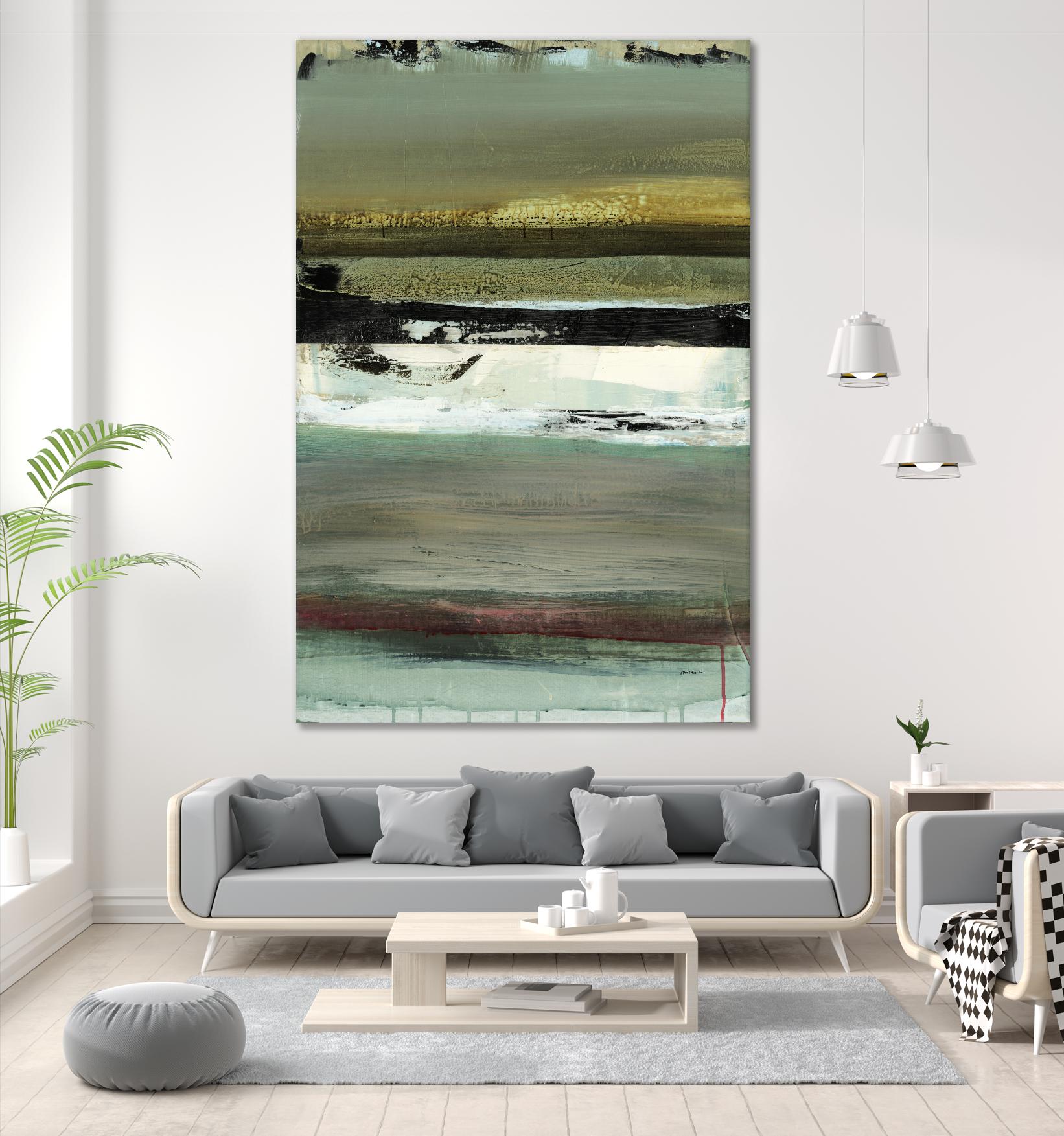 Air Vista I by Sarah Stockstill on GIANT ART - yellow abstract