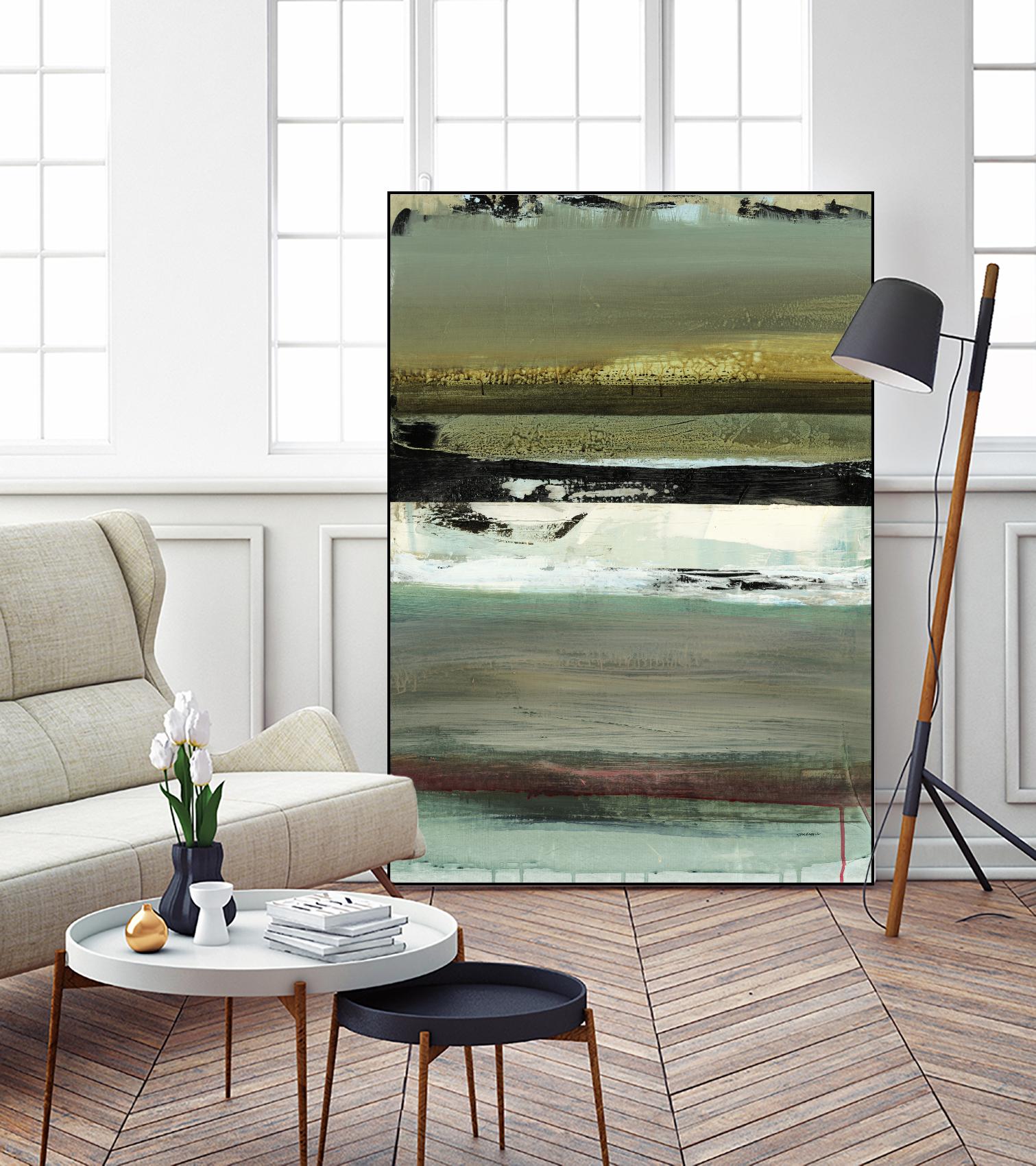 Air Vista I by Sarah Stockstill on GIANT ART - yellow abstract