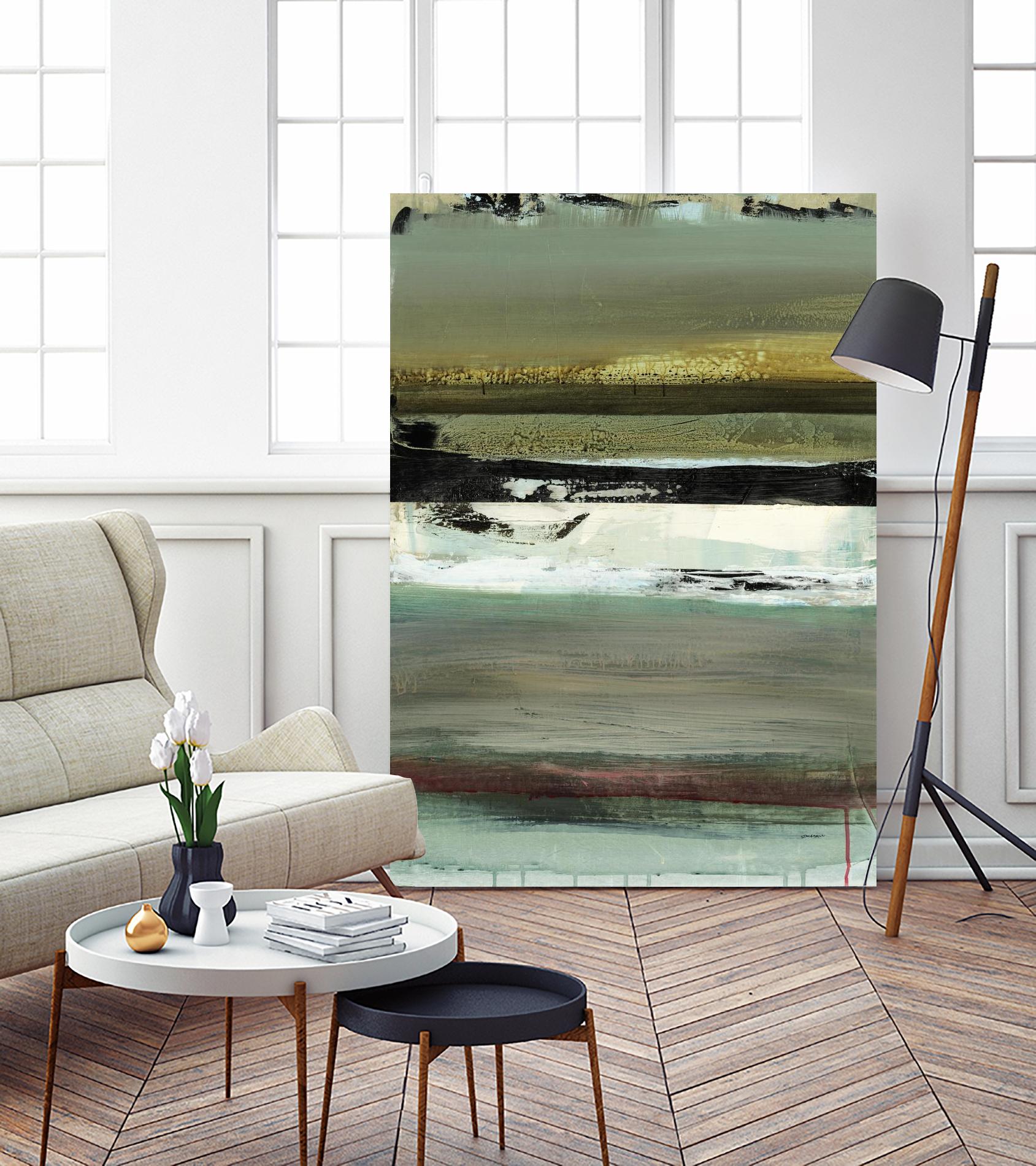 Air Vista I by Sarah Stockstill on GIANT ART - yellow abstract