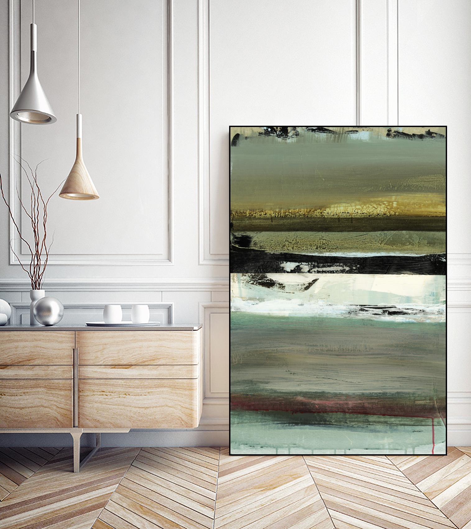 Air Vista I by Sarah Stockstill on GIANT ART - yellow abstract