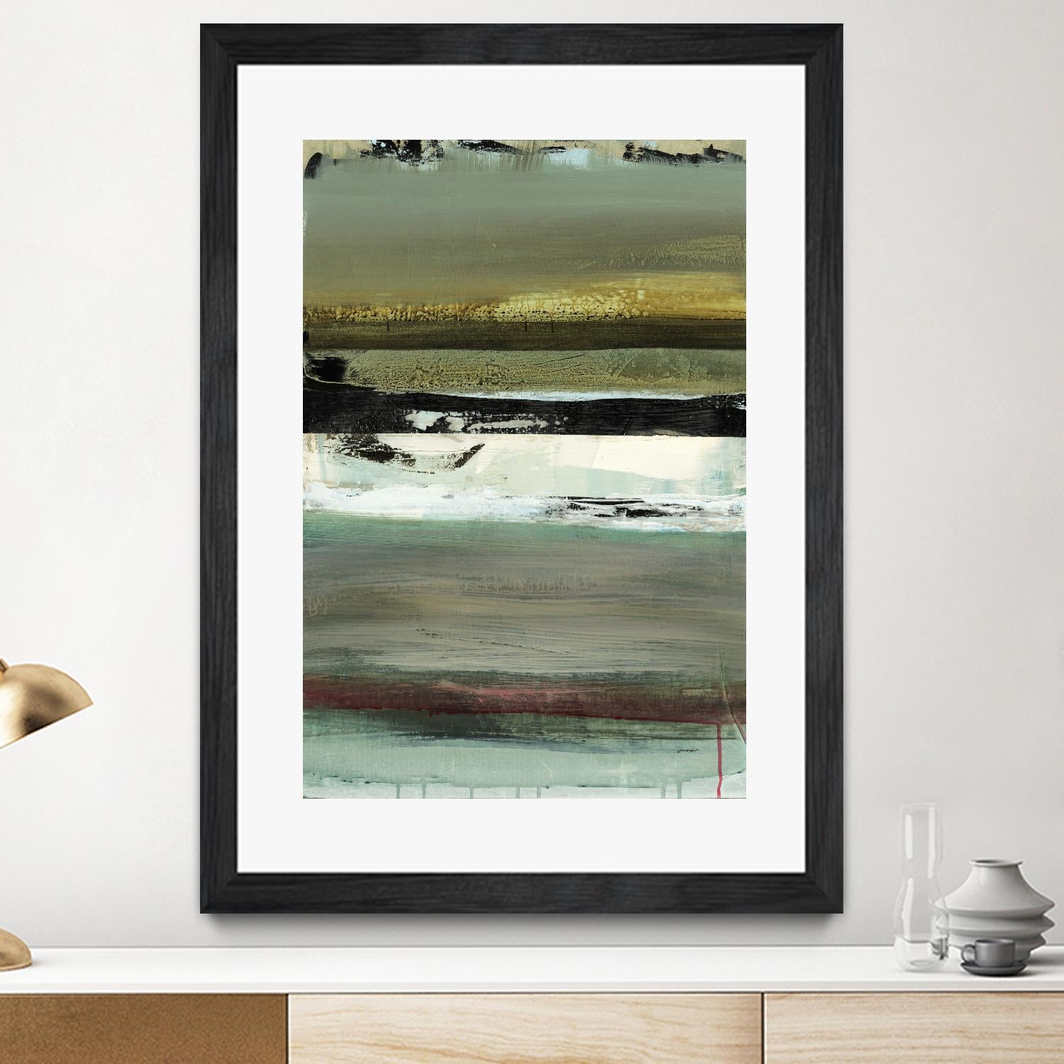 Air Vista I by Sarah Stockstill on GIANT ART - yellow abstract