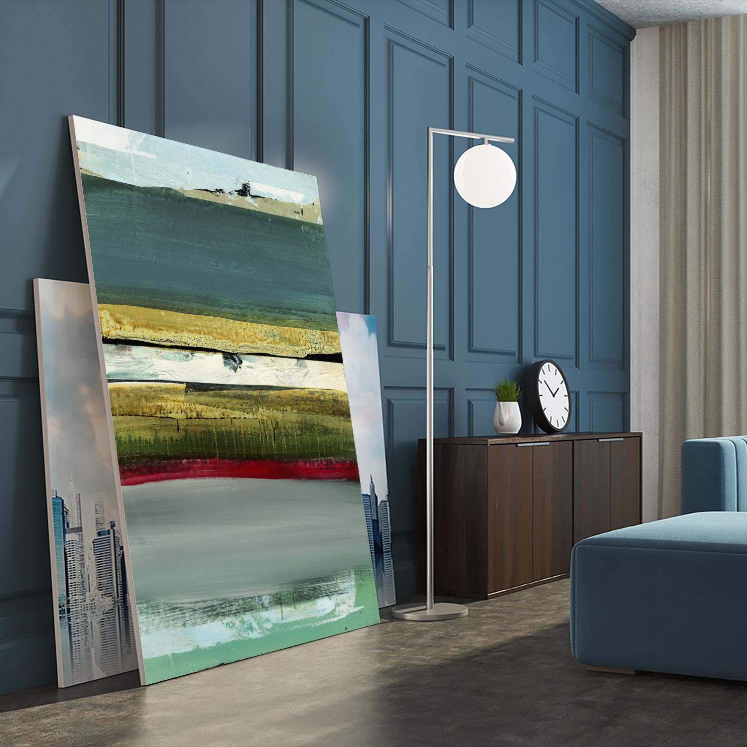 Air Vista II by Sarah Stockstill on GIANT ART - yellow abstract