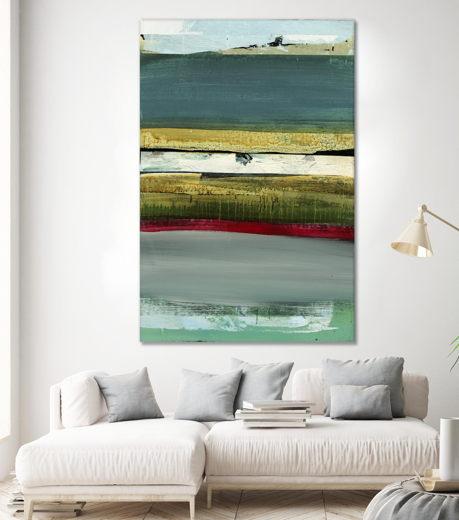 Air Vista II by Sarah Stockstill on GIANT ART - yellow abstract