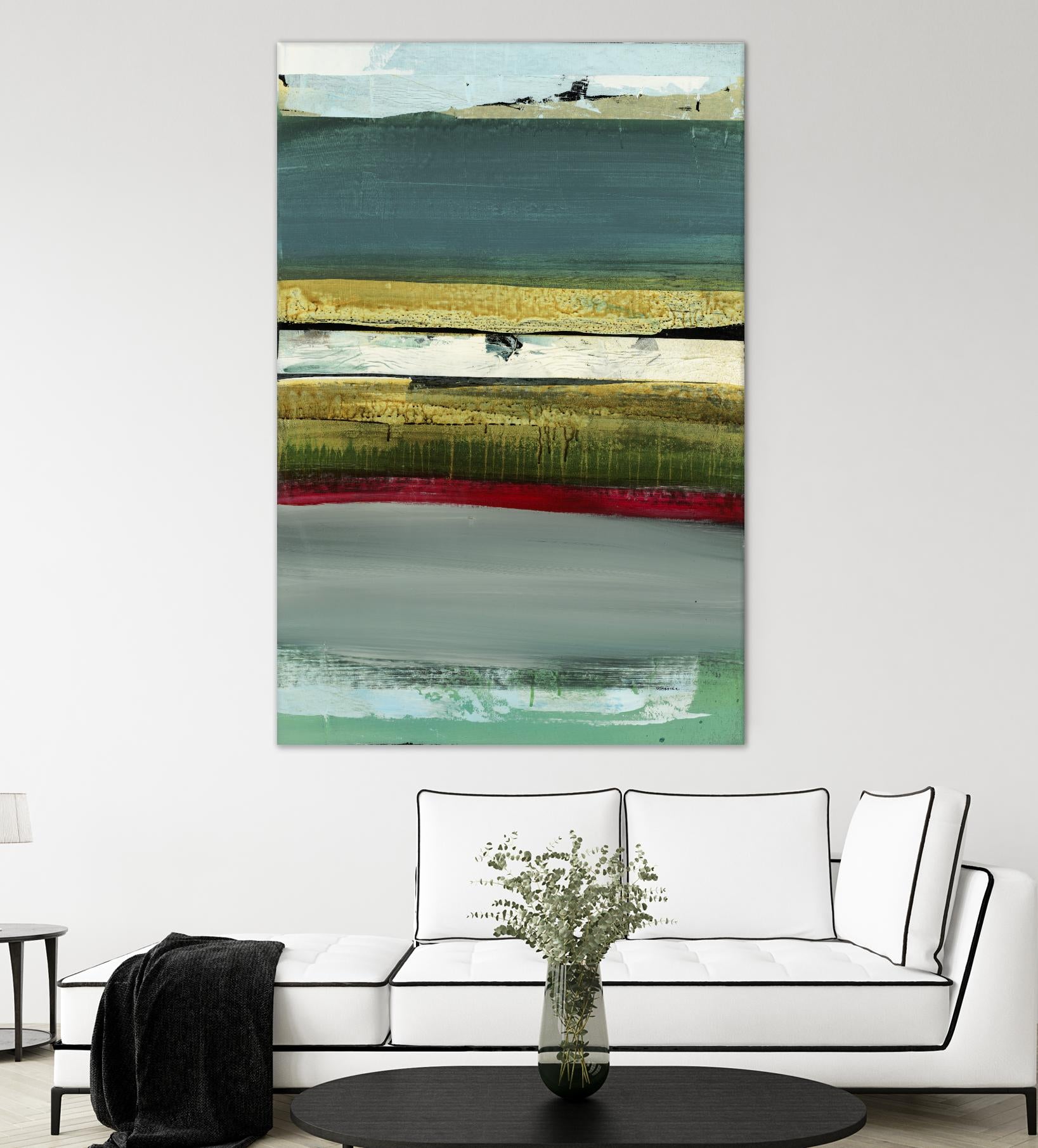 Air Vista II by Sarah Stockstill on GIANT ART - yellow abstract