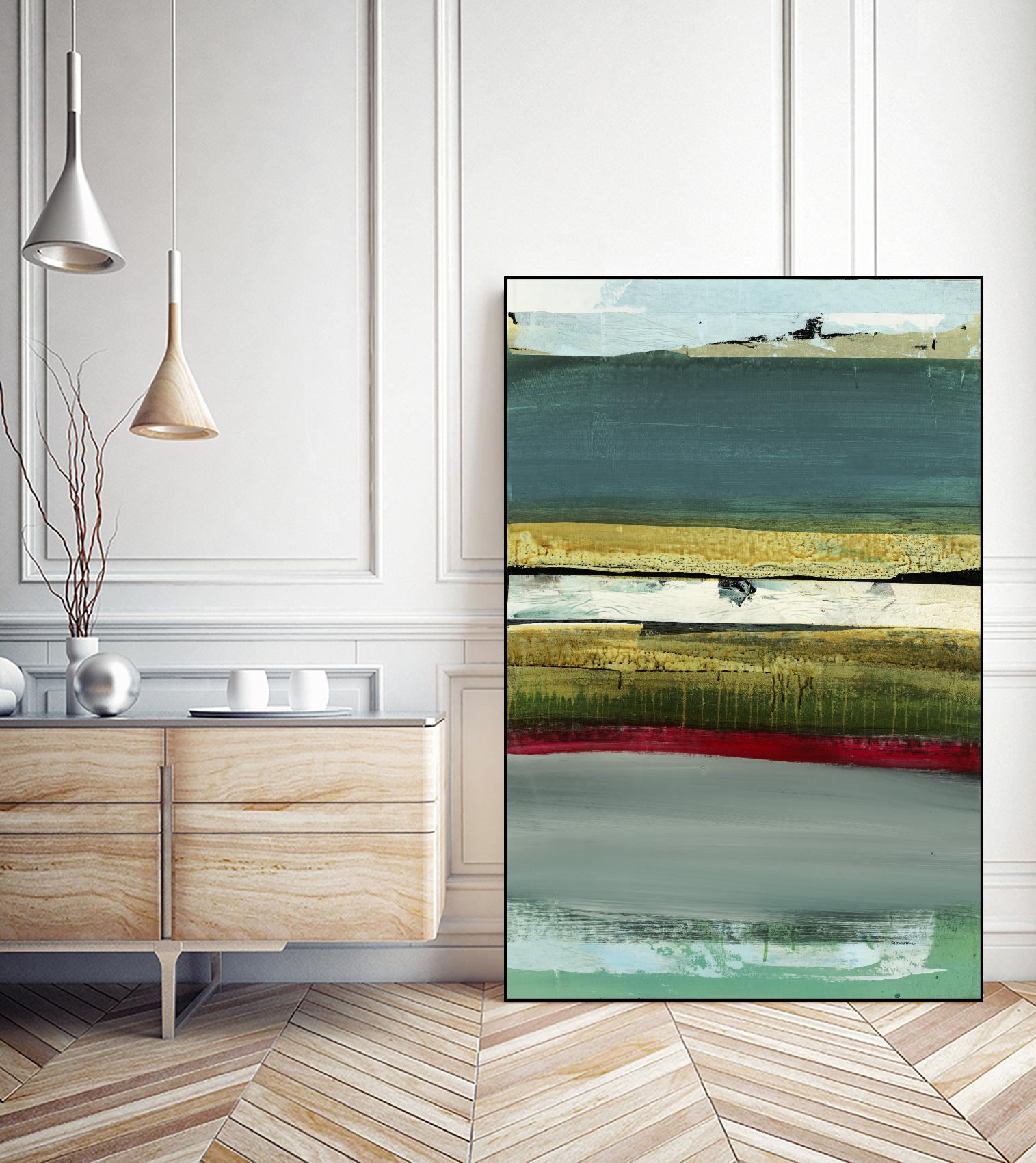 Air Vista II by Sarah Stockstill on GIANT ART - yellow abstract