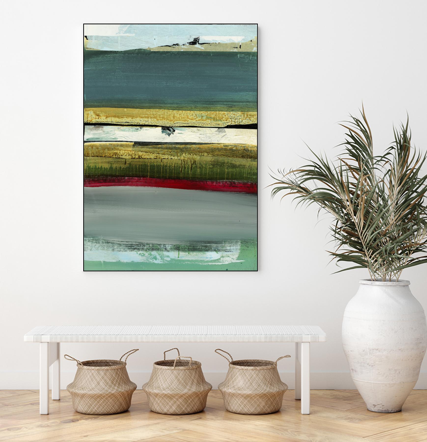 Air Vista II by Sarah Stockstill on GIANT ART - yellow abstract