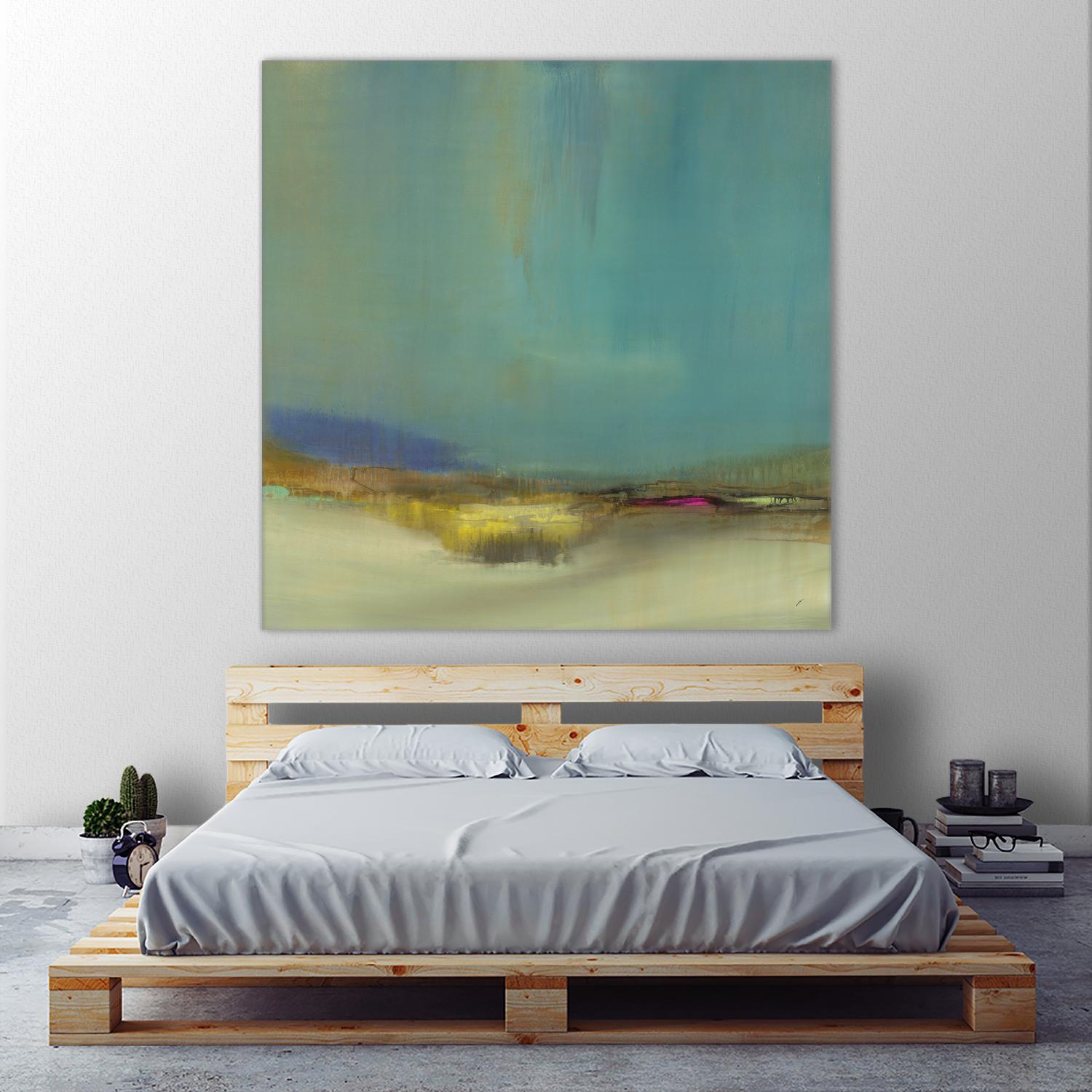 Bowery by Sarah Stockstill on GIANT ART - yellow abstract