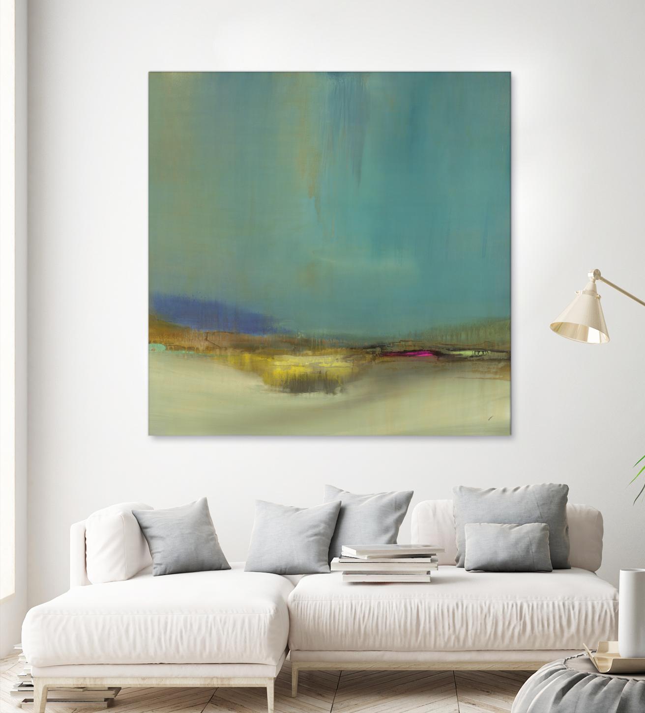 Bowery by Sarah Stockstill on GIANT ART - yellow abstract