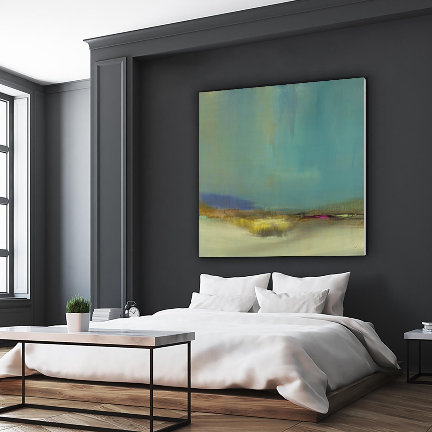 Bowery by Sarah Stockstill on GIANT ART - yellow abstract