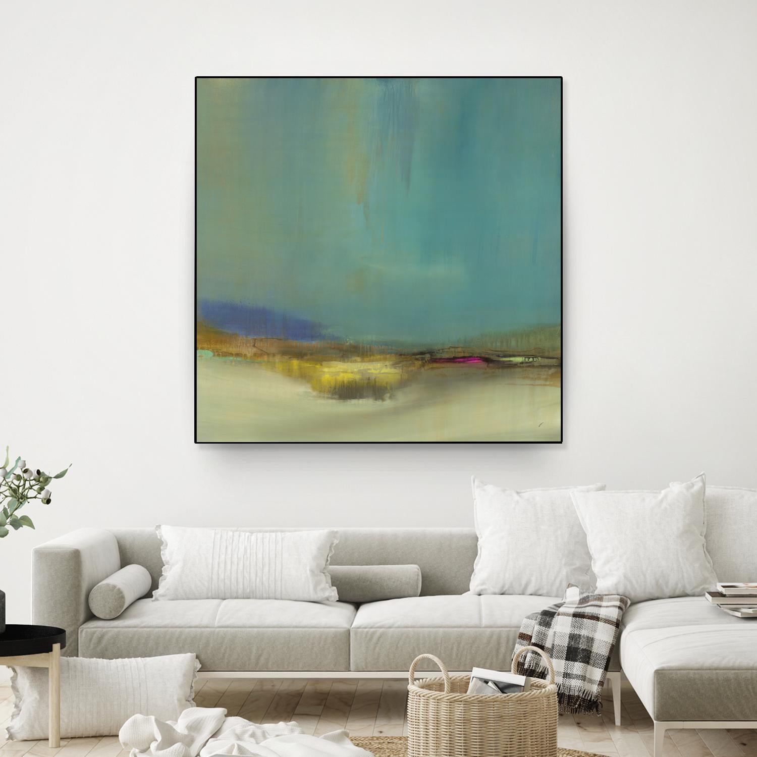 Bowery by Sarah Stockstill on GIANT ART - yellow abstract