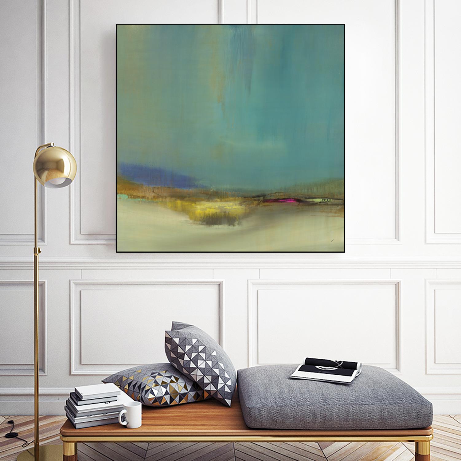 Bowery by Sarah Stockstill on GIANT ART - yellow abstract