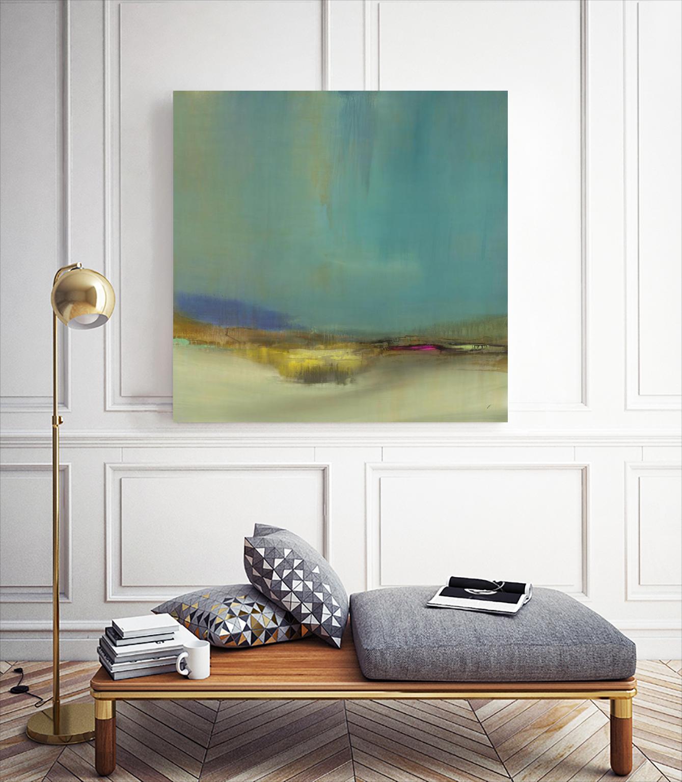 Bowery by Sarah Stockstill on GIANT ART - yellow abstract