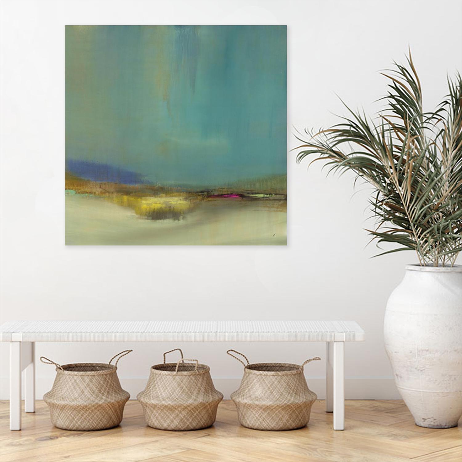 Bowery by Sarah Stockstill on GIANT ART - yellow abstract