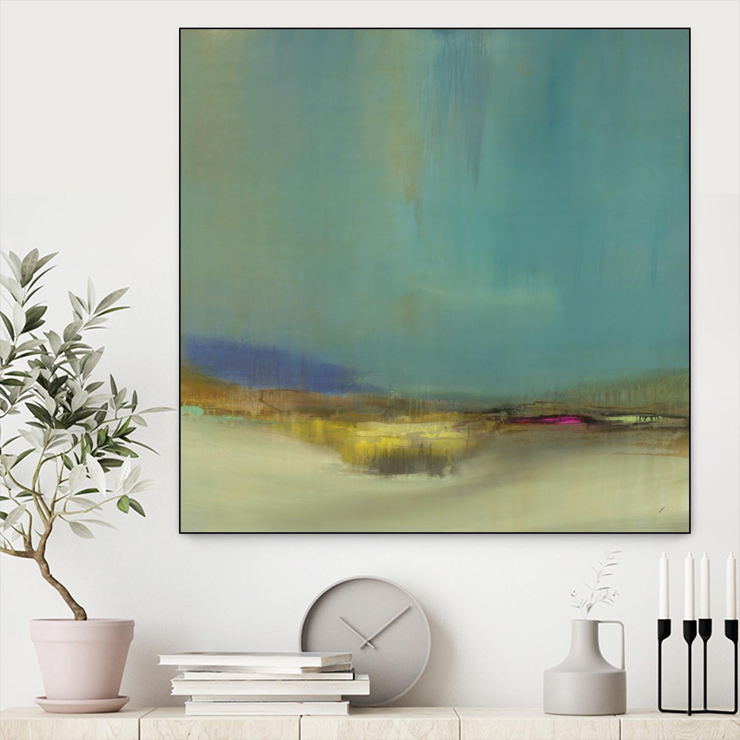 Bowery by Sarah Stockstill on GIANT ART - yellow abstract