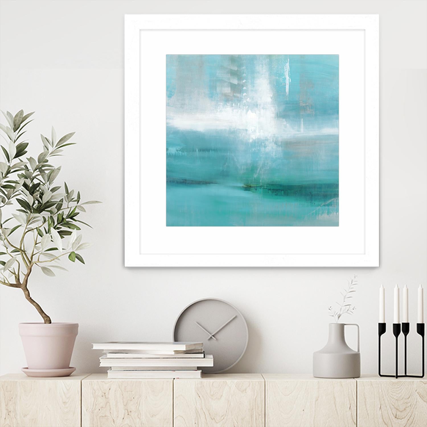 Marina by Sarah Stockstill on GIANT ART - white abstract
