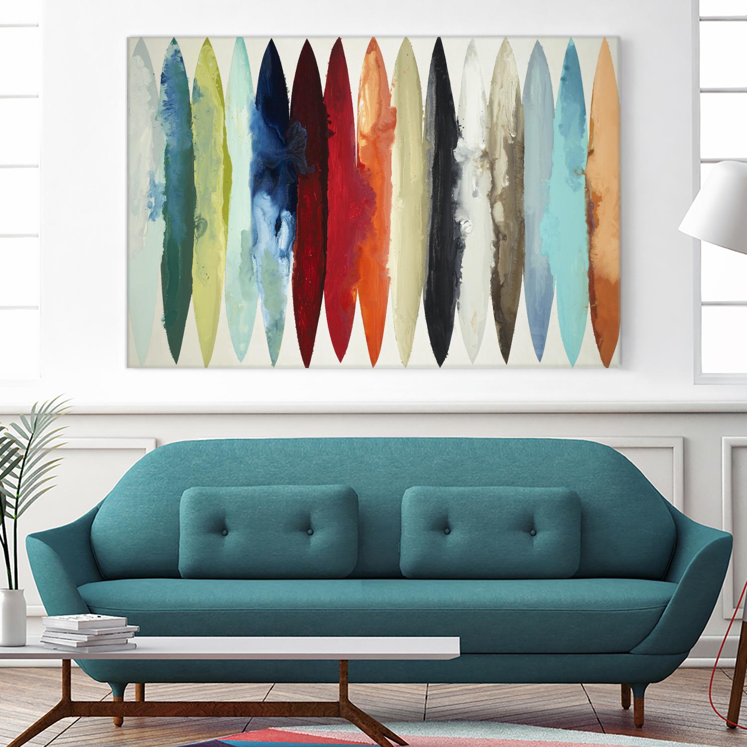 Even Flow by Randy Hibberd on GIANT ART - brights abstract