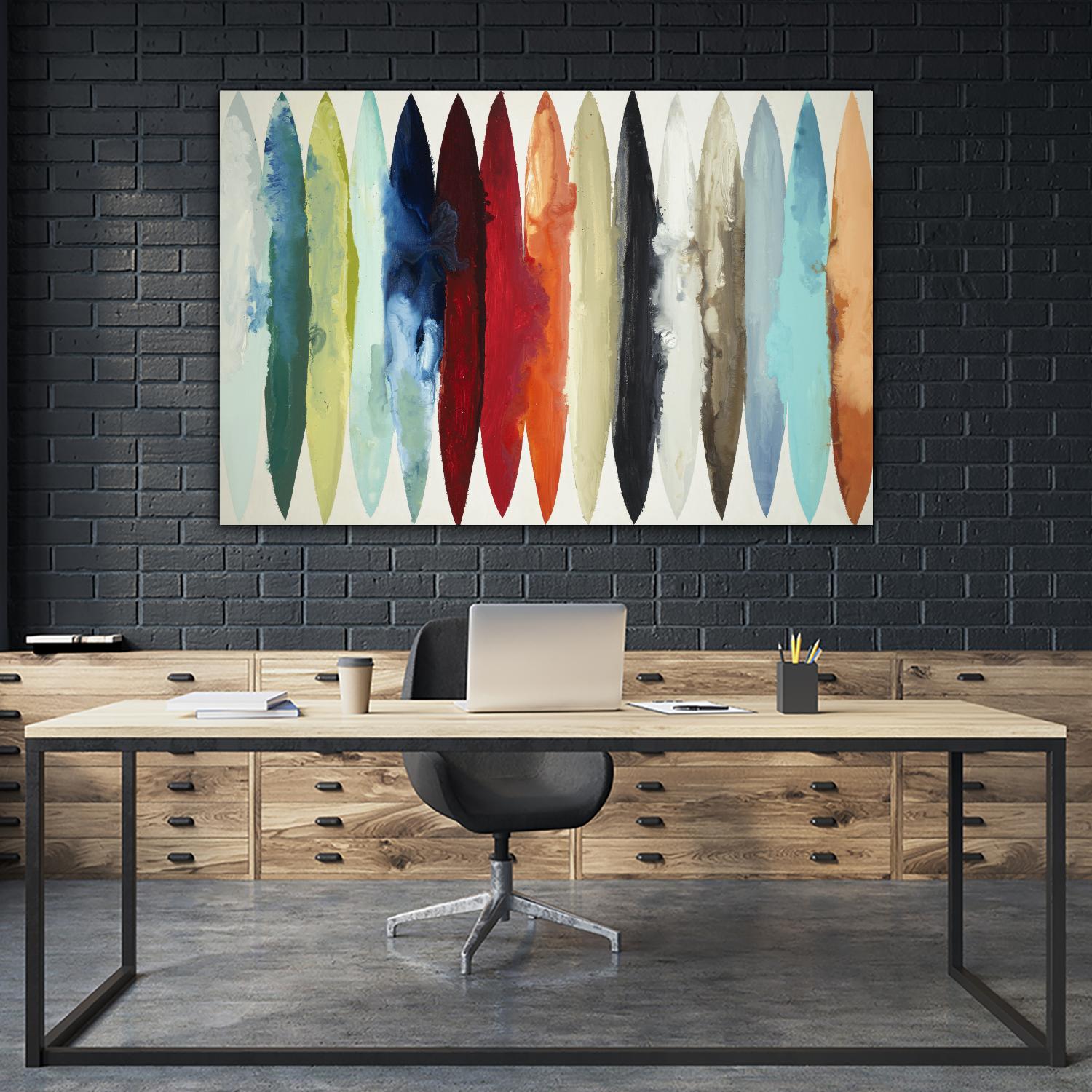 Even Flow by Randy Hibberd on GIANT ART - brights abstract