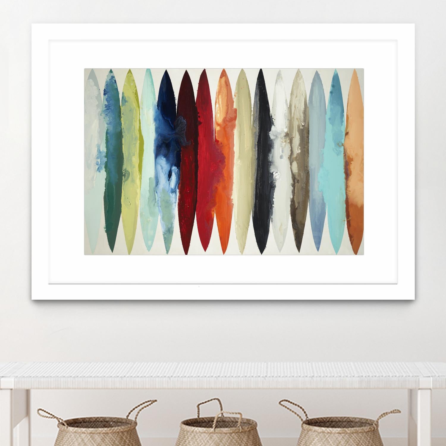 Even Flow by Randy Hibberd on GIANT ART - red abstract surf