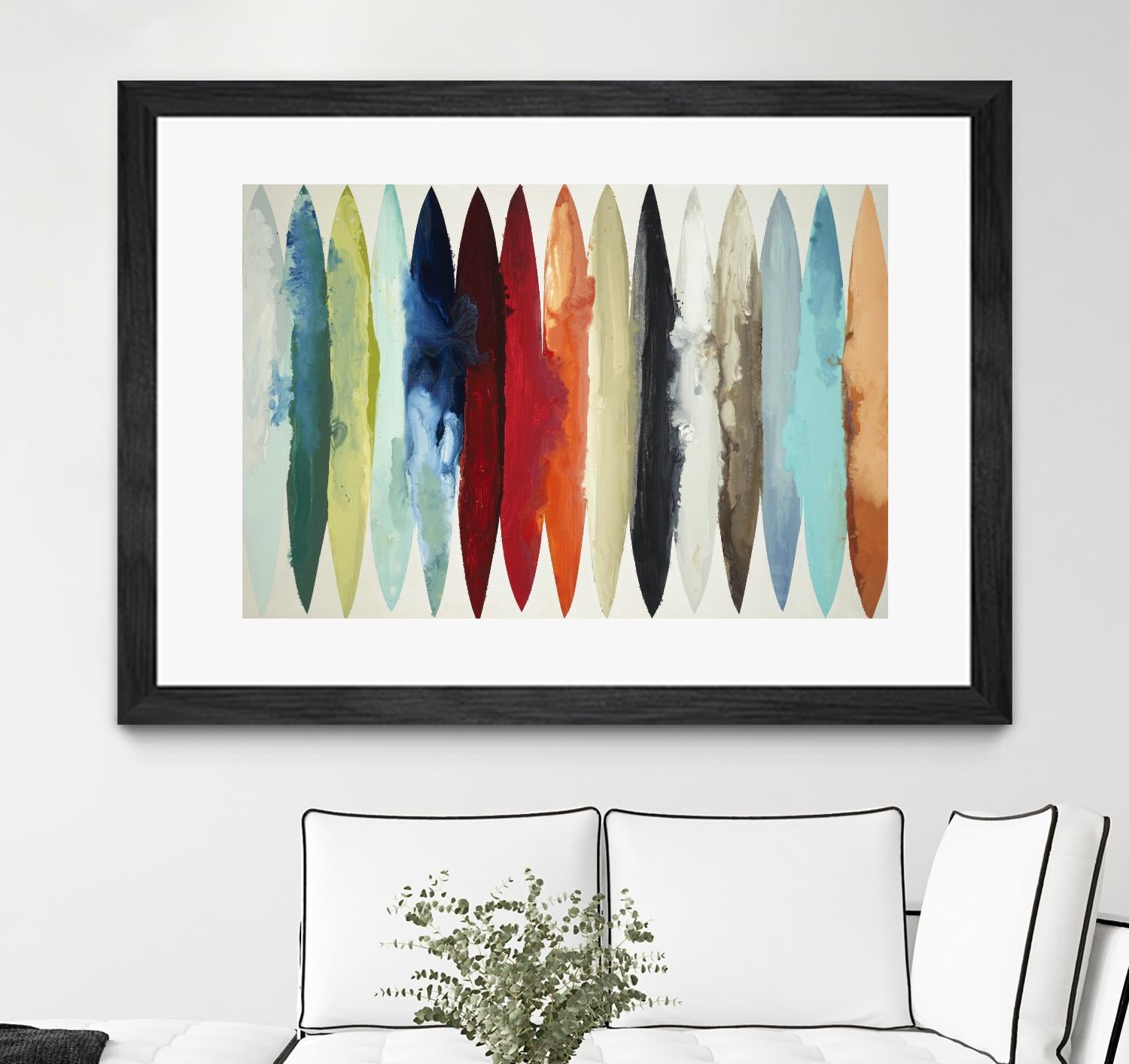 Even Flow by Randy Hibberd on GIANT ART - red abstract surf