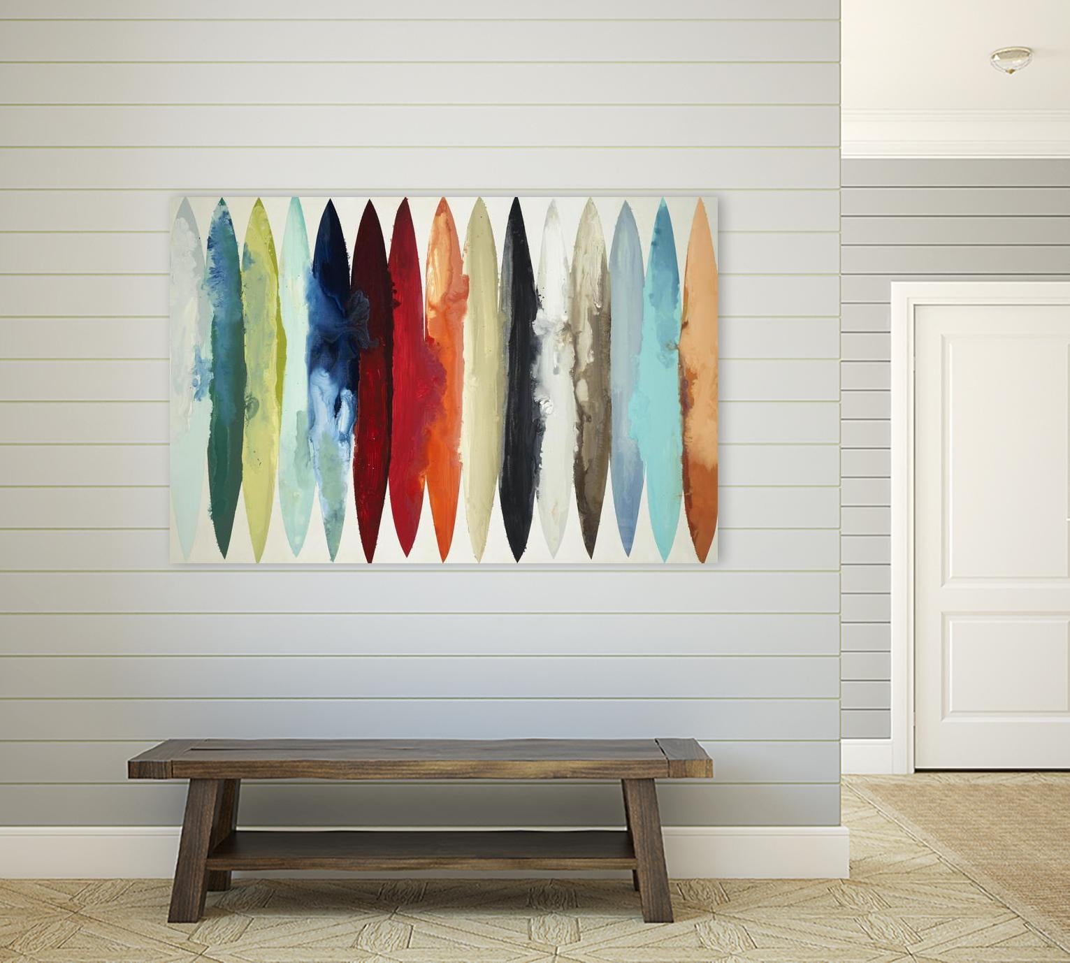 Even Flow by Randy Hibberd on GIANT ART - red abstract surf