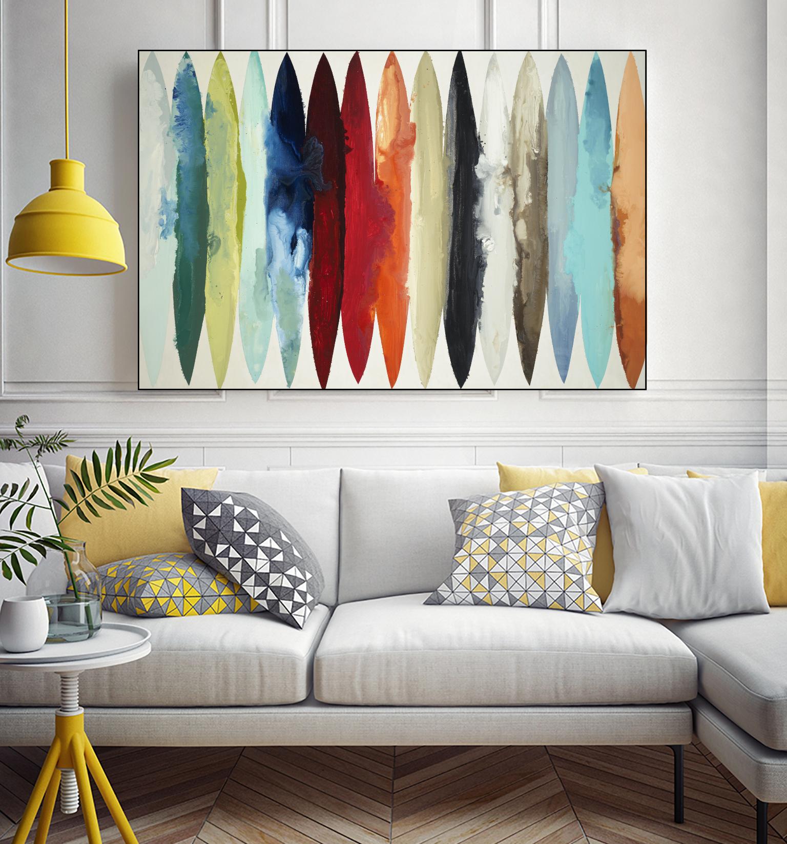 Even Flow by Randy Hibberd on GIANT ART - brights abstract