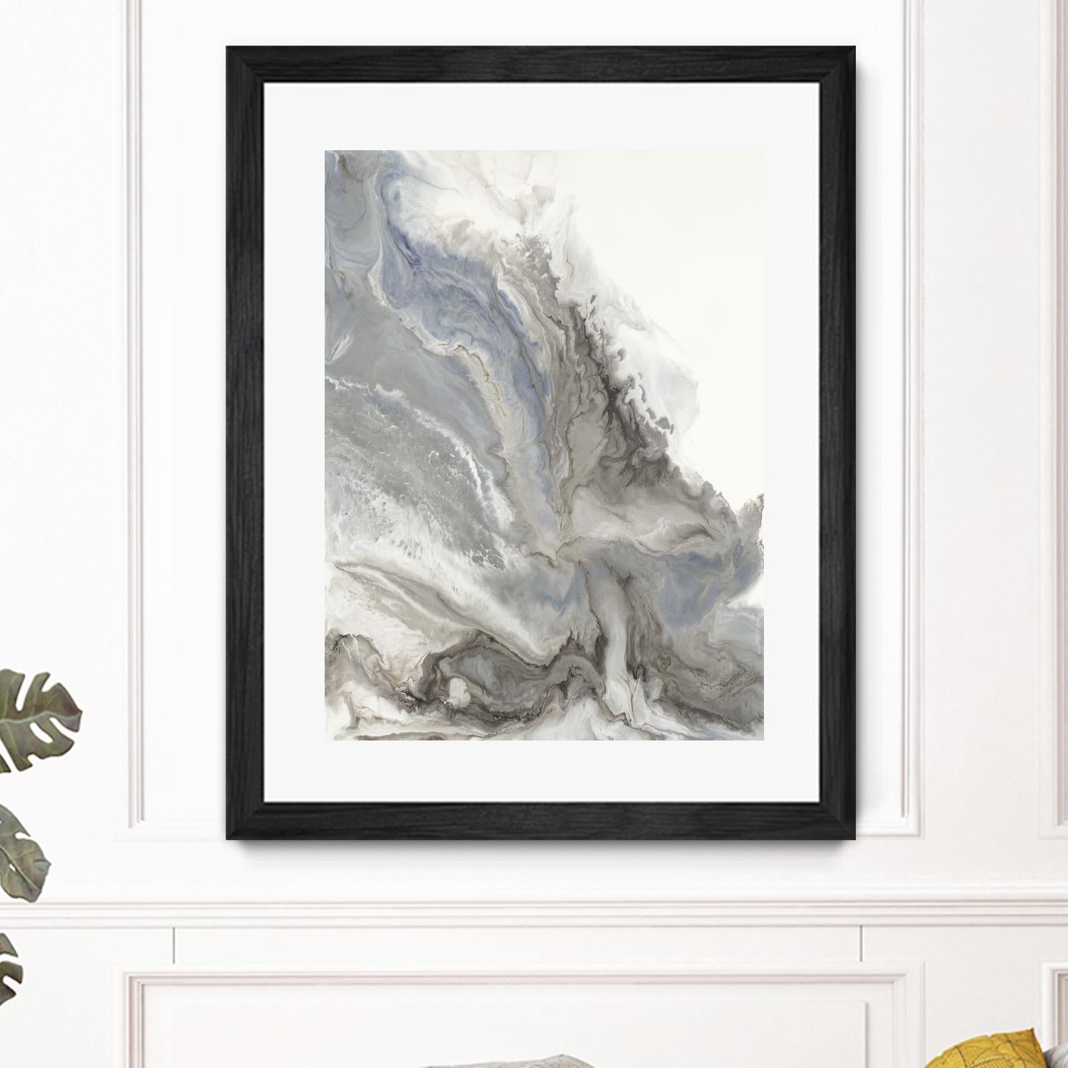 Forthcoming V5 by Corrie LaVelle on GIANT ART - whites & creams fluid abstracts