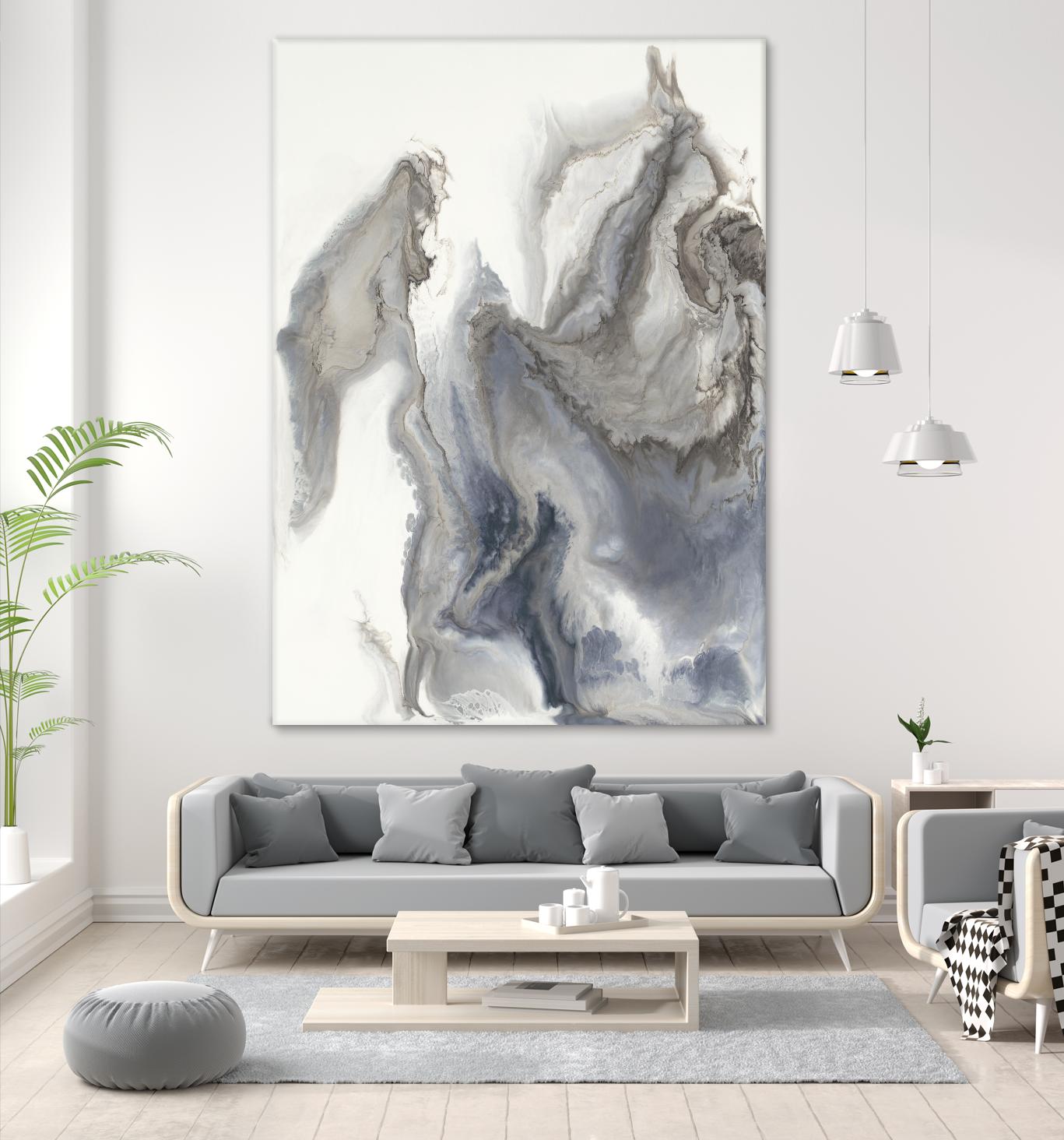 Approaching V4 by Corrie LaVelle on GIANT ART - whites & creams fluid abstracts