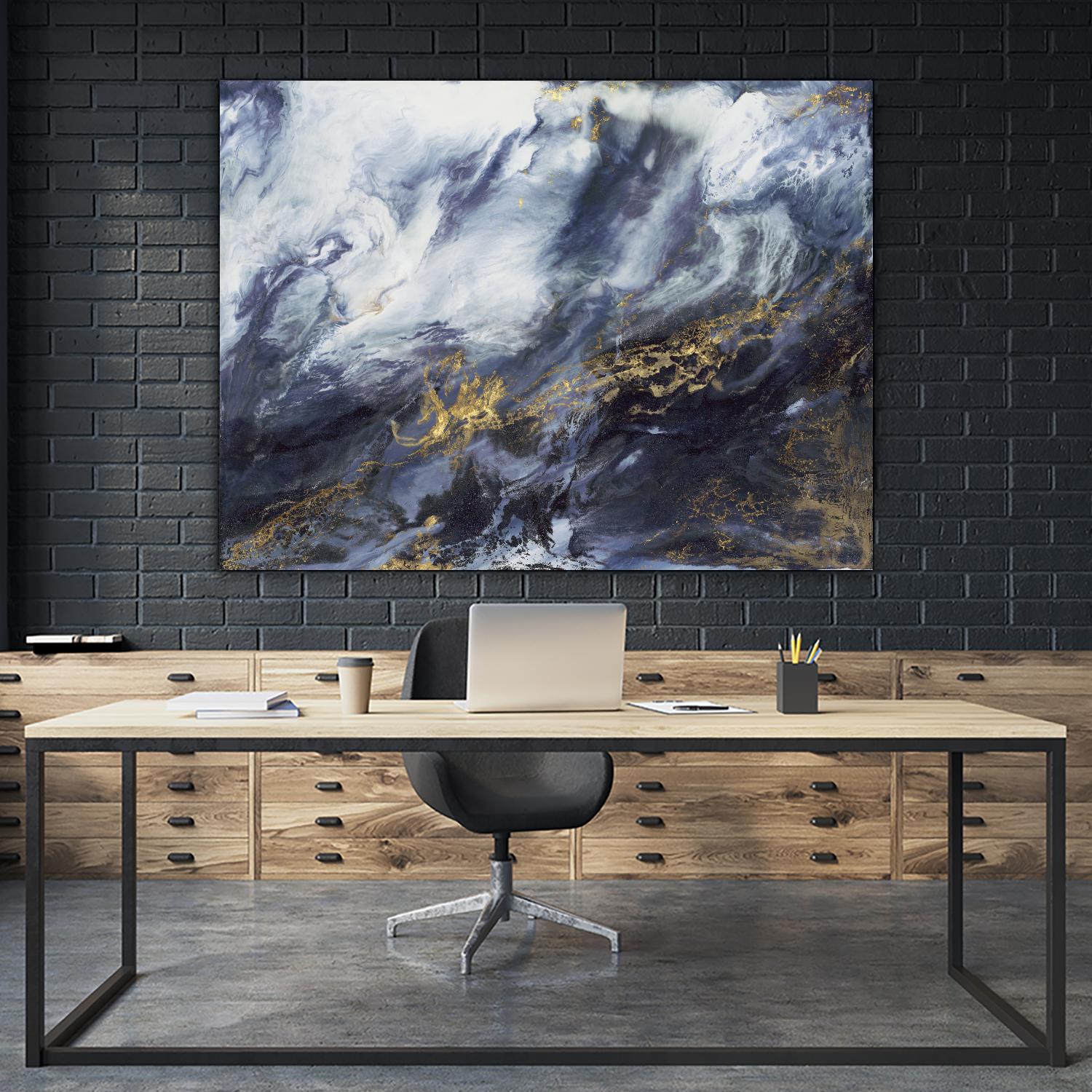 Anticipation V2 by Corrie LaVelle on GIANT ART - blues fluid abstracts